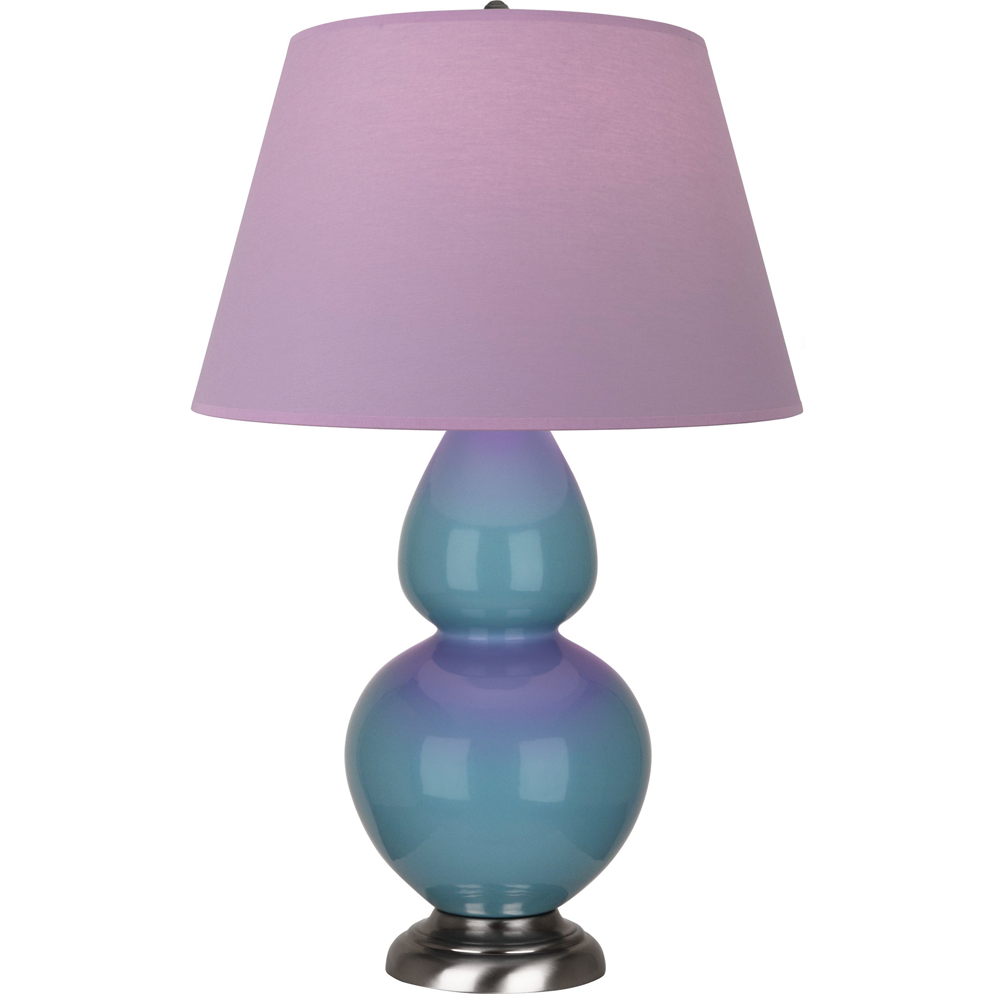 OB22L | Steel Blue Double Gourd Table Lamp