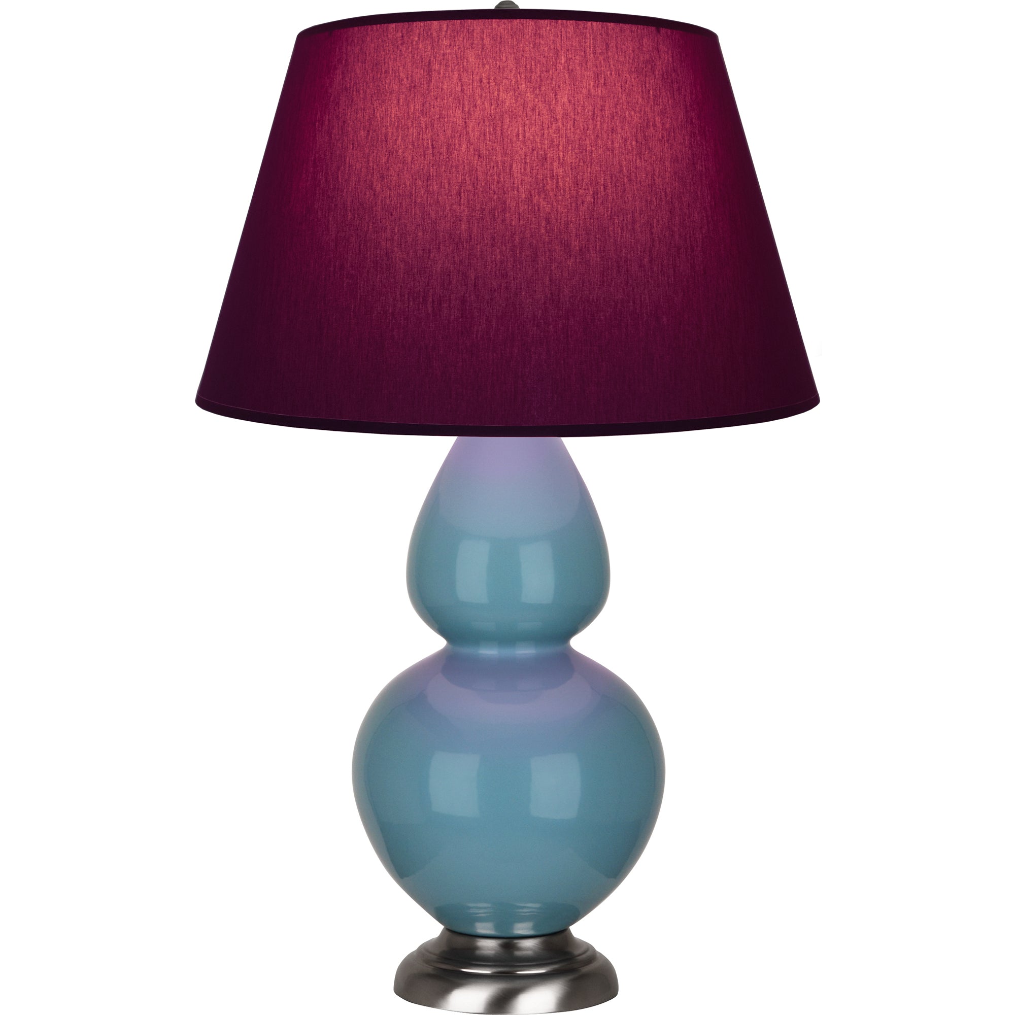 OB22P | Steel Blue Double Gourd Table Lamp