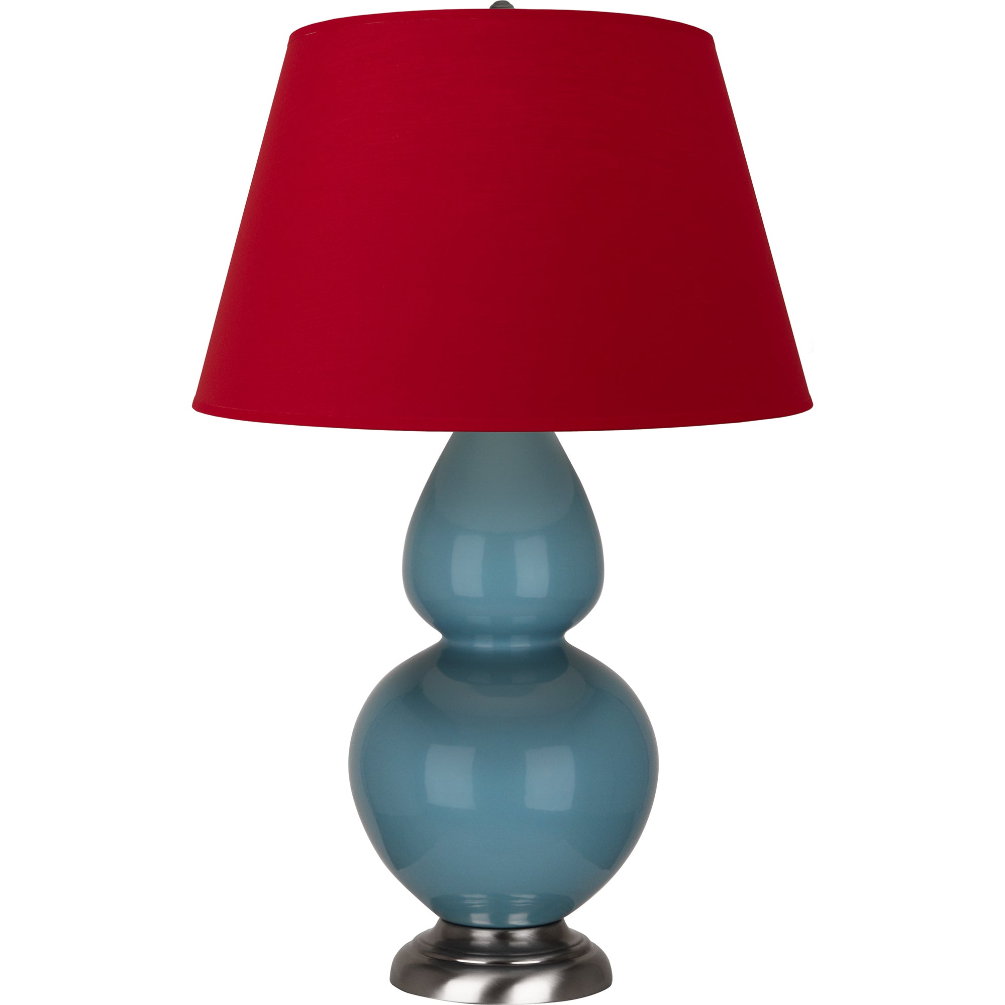 OB22R | Steel Blue Double Gourd Table Lamp