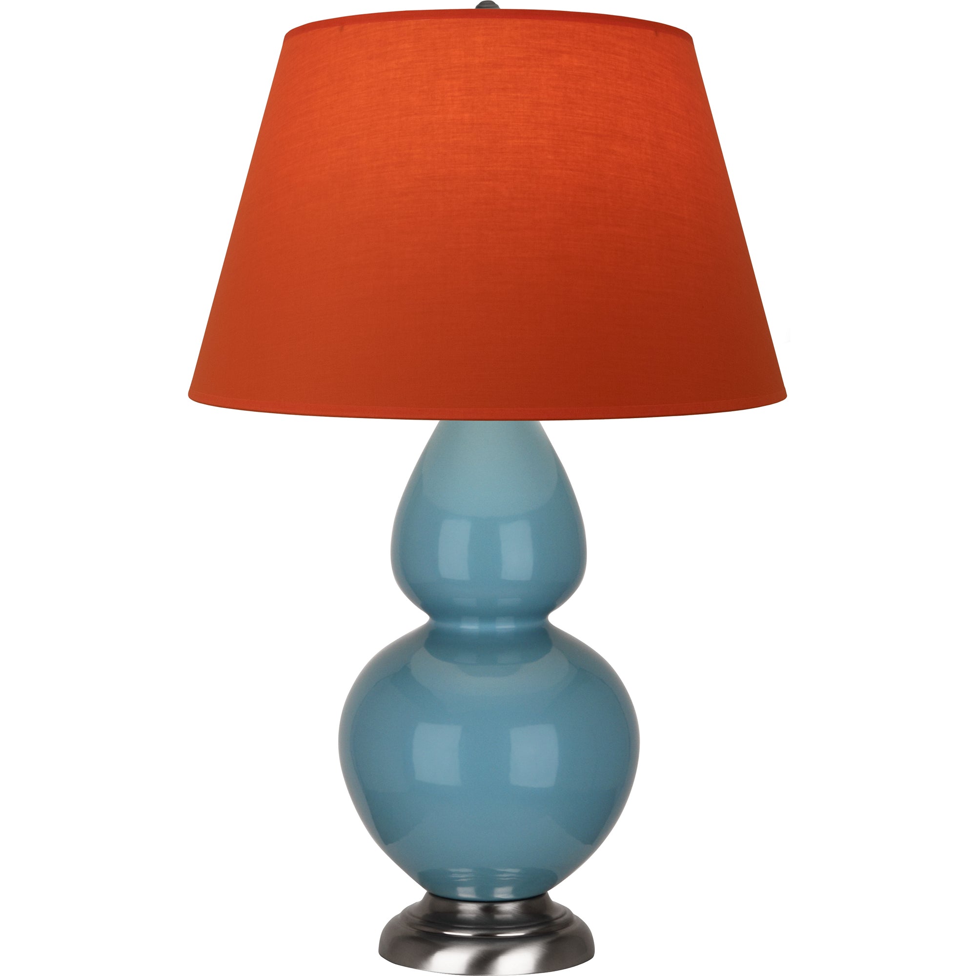OB22T | Steel Blue Double Gourd Table Lamp