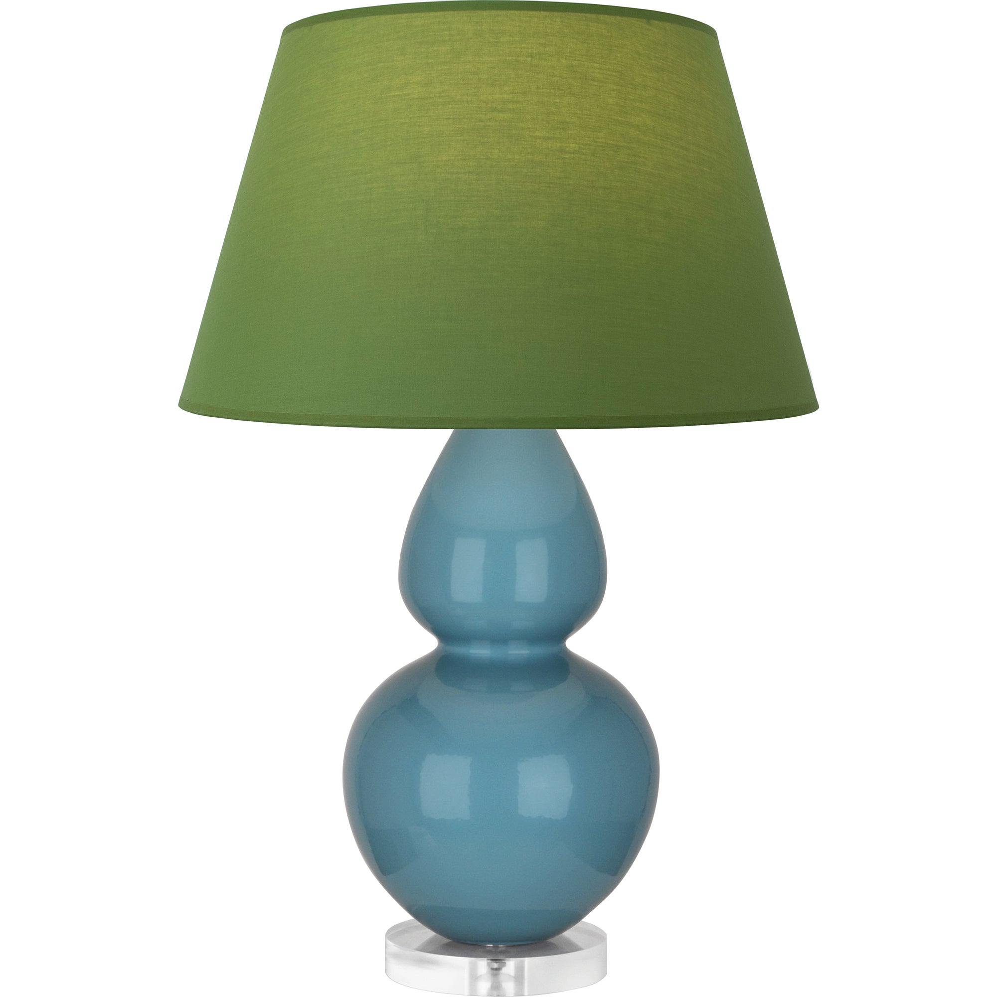 OB23G | Steel Blue Double Gourd Table Lamp