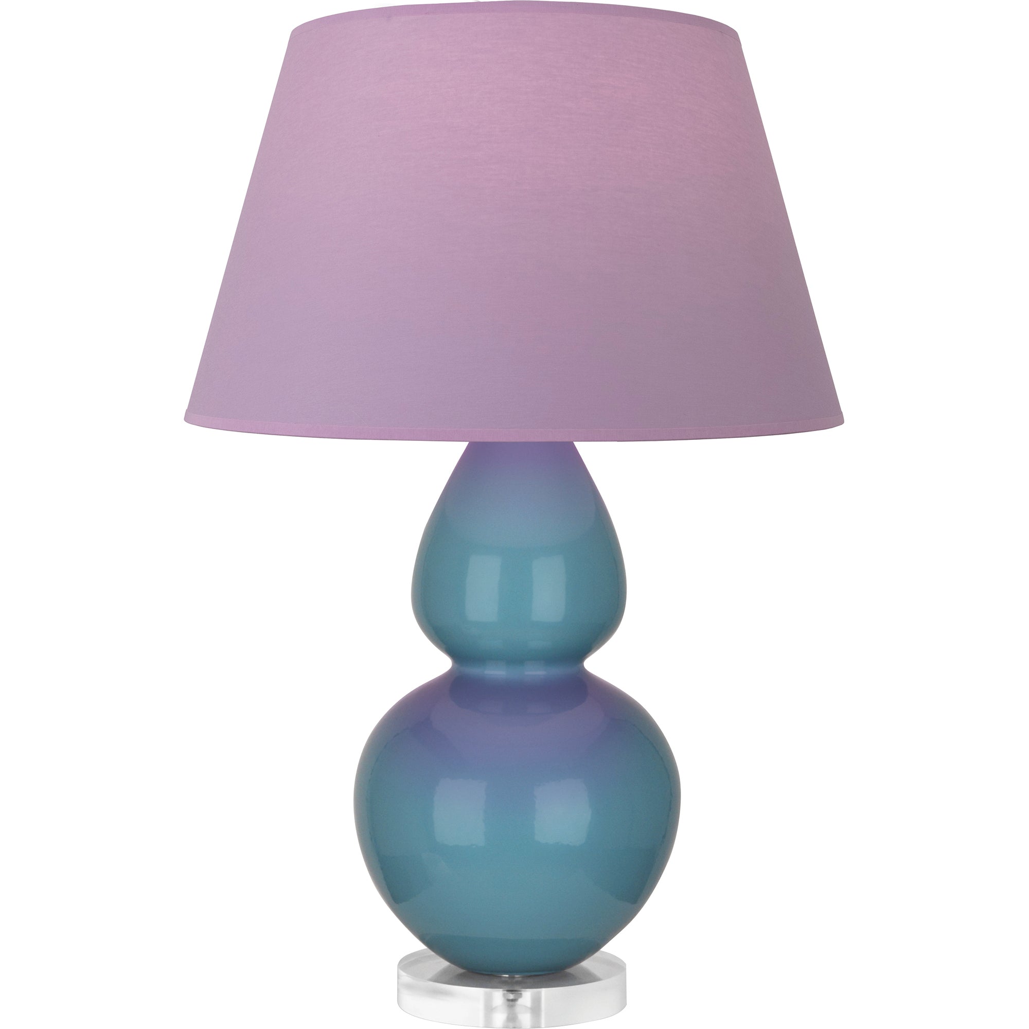 OB23L | Steel Blue Double Gourd Table Lamp