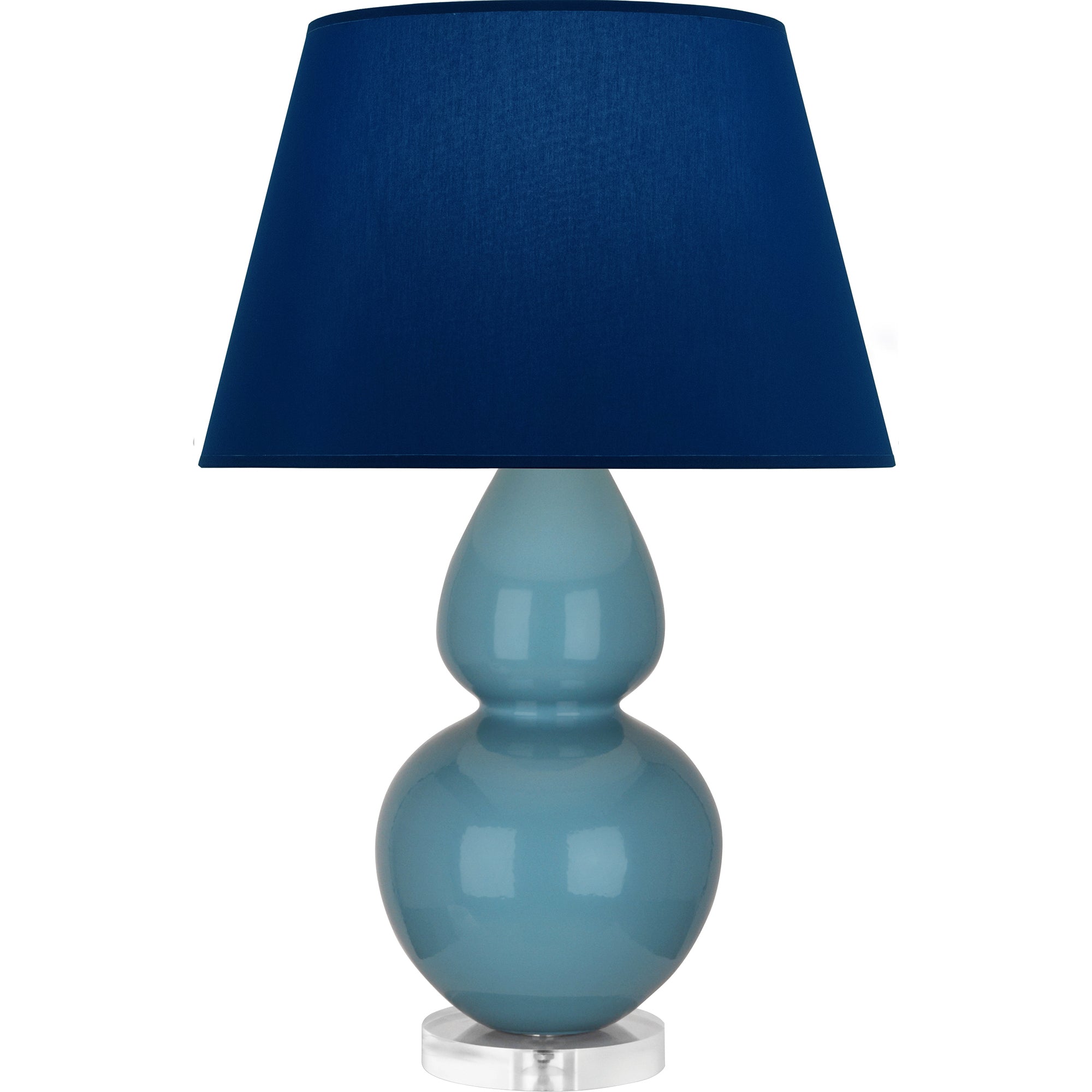 OB23N | Steel Blue Double Gourd Table Lamp