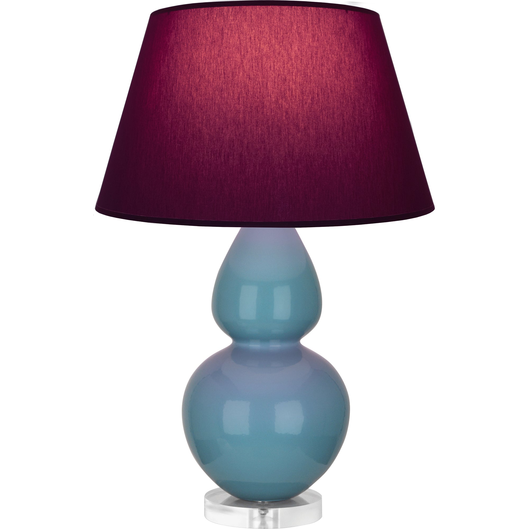 OB23P | Steel Blue Double Gourd Table Lamp