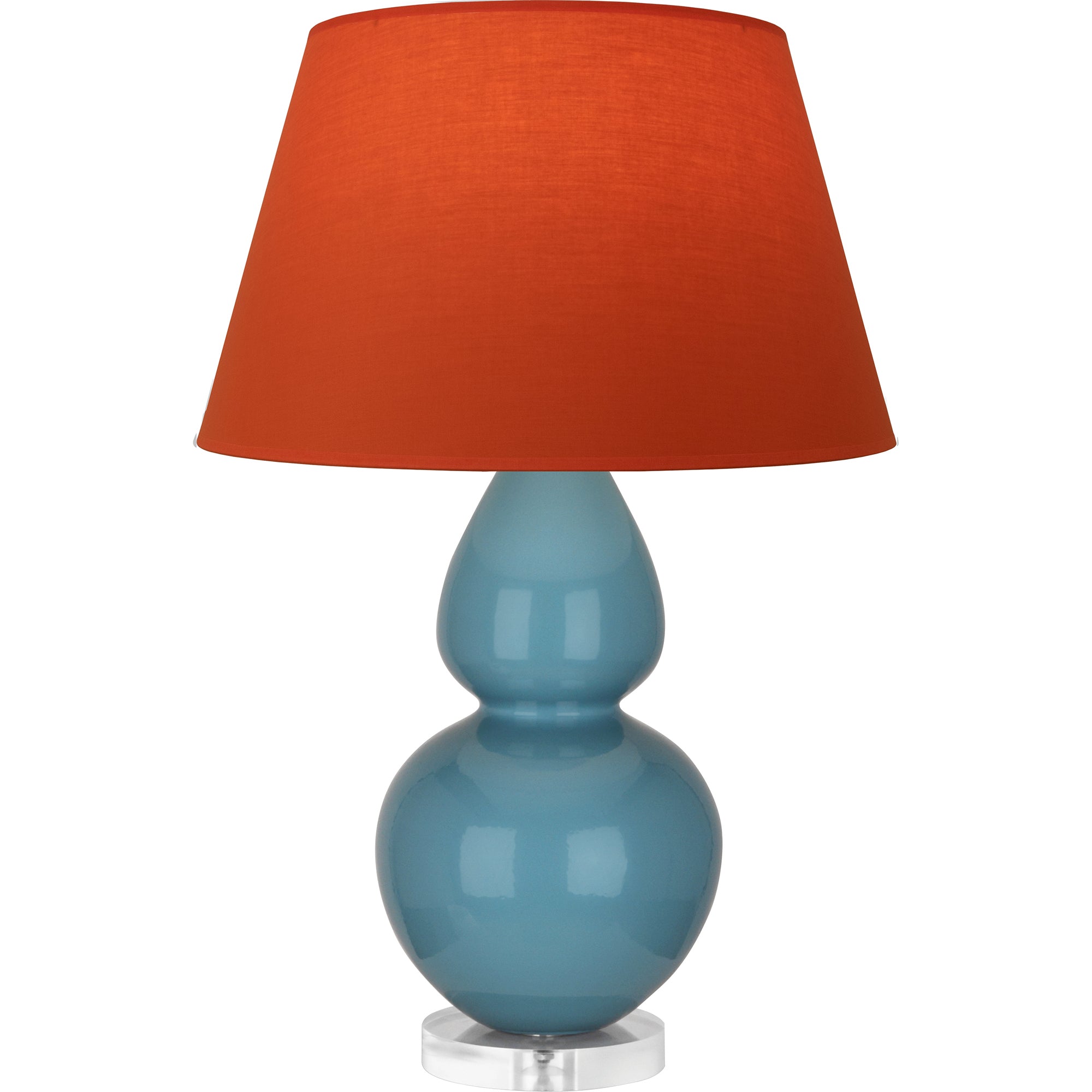 OB23T | Steel Blue Double Gourd Table Lamp