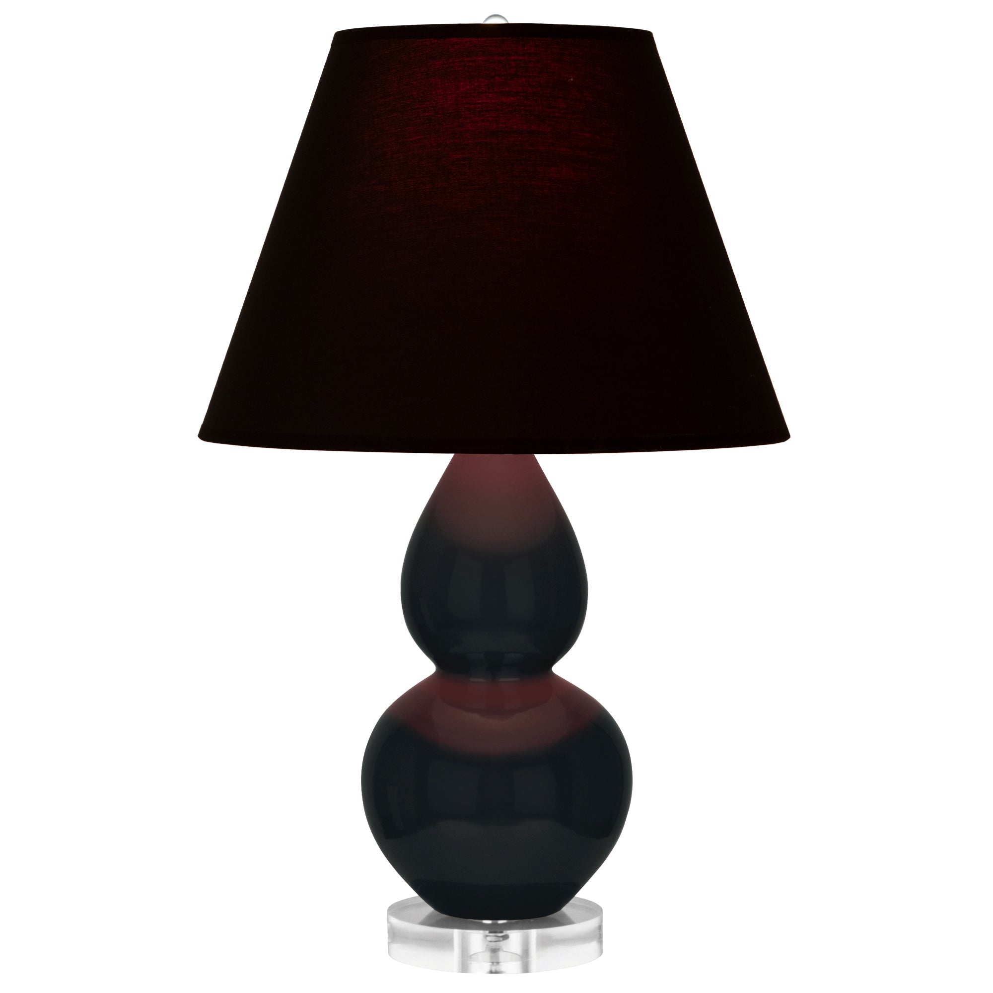OS13K | Obsidian Small Double Gourd Accent Lamp