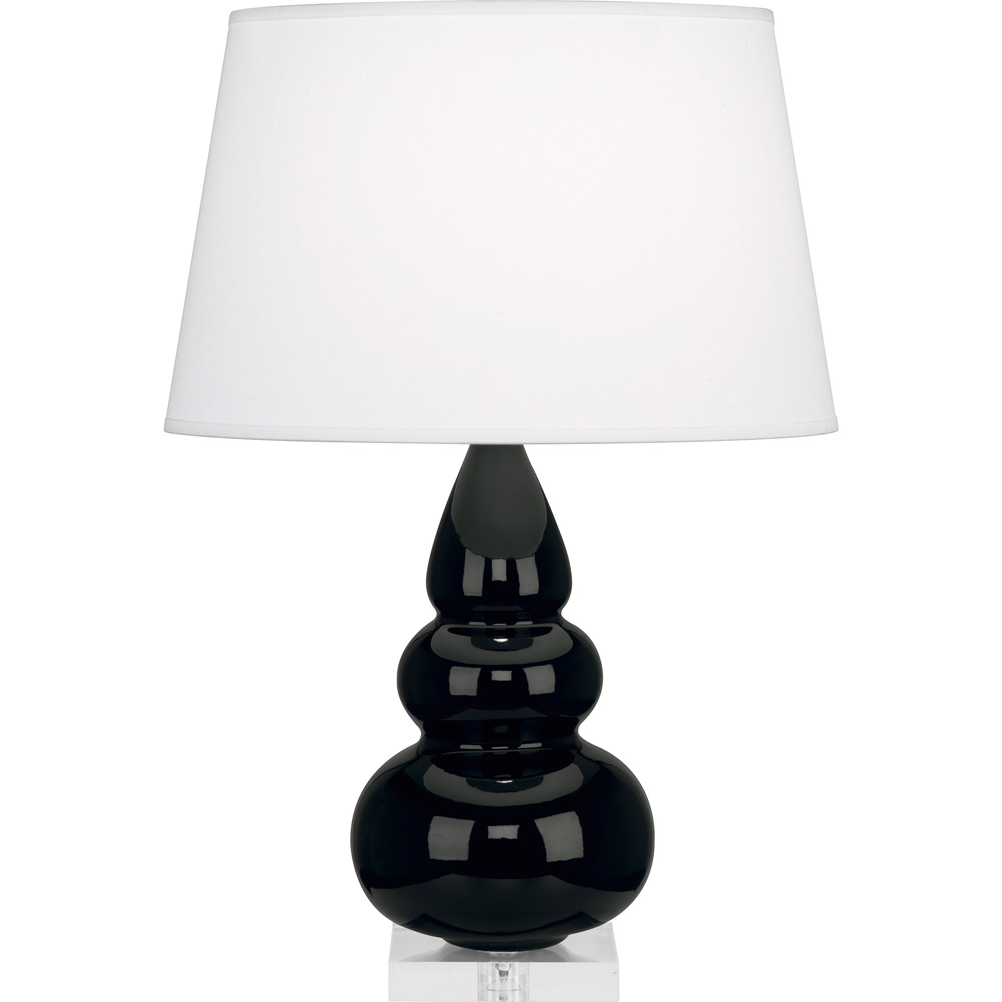 OS33X | Obsidian Small Triple Gourd Accent Lamp