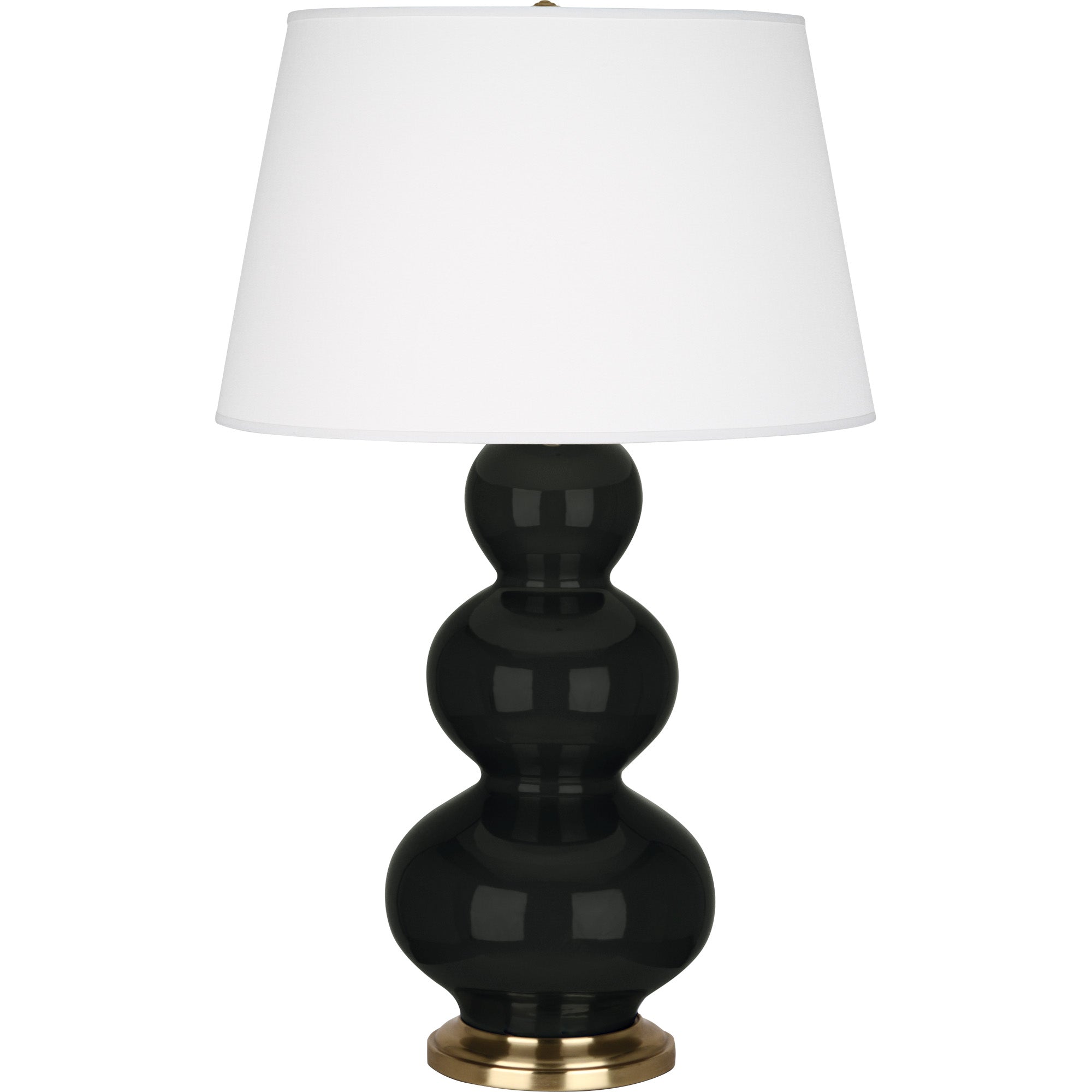 OS40X | Obsidian Triple Gourd Table Lamp
