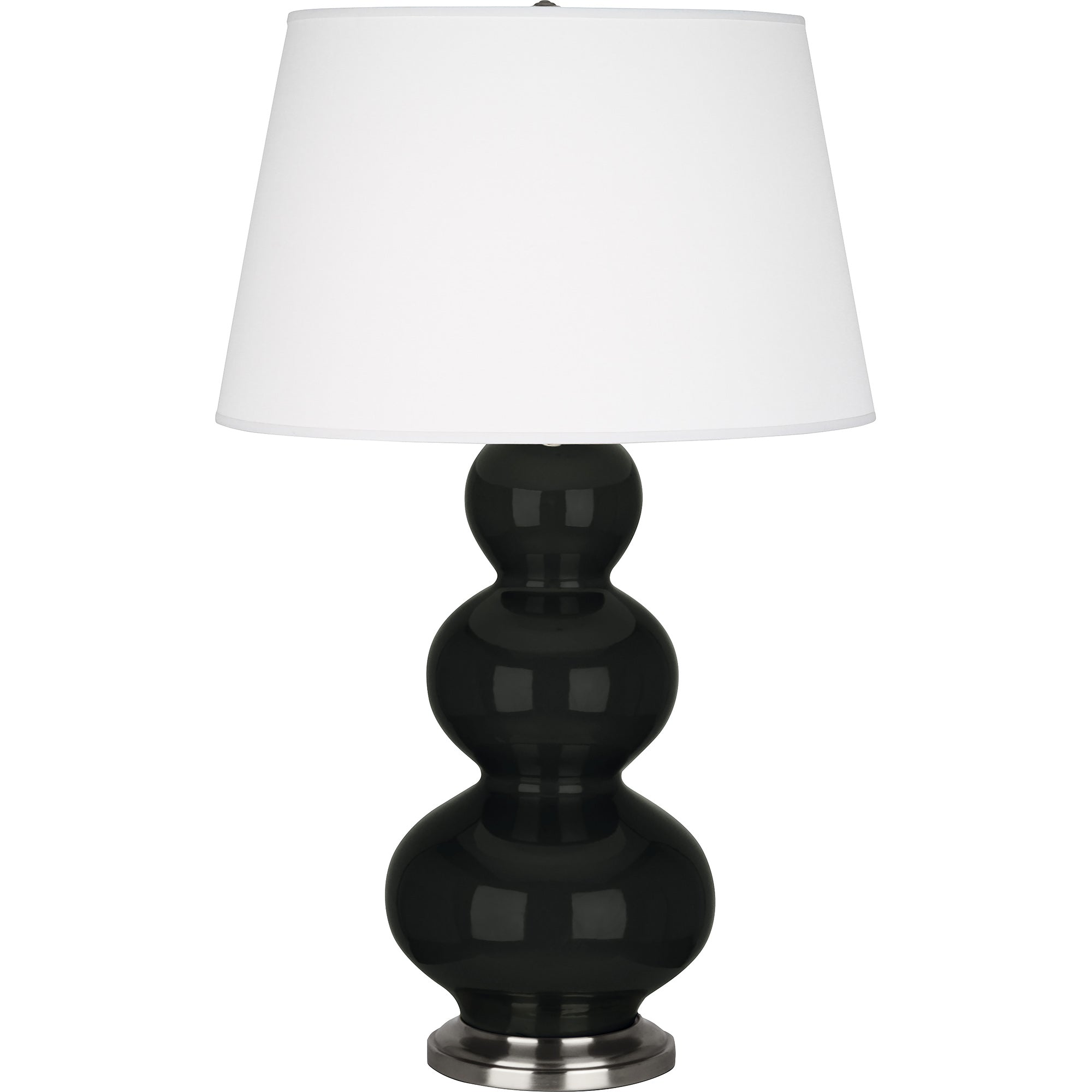 OS42X | Obsidian Triple Gourd Table Lamp