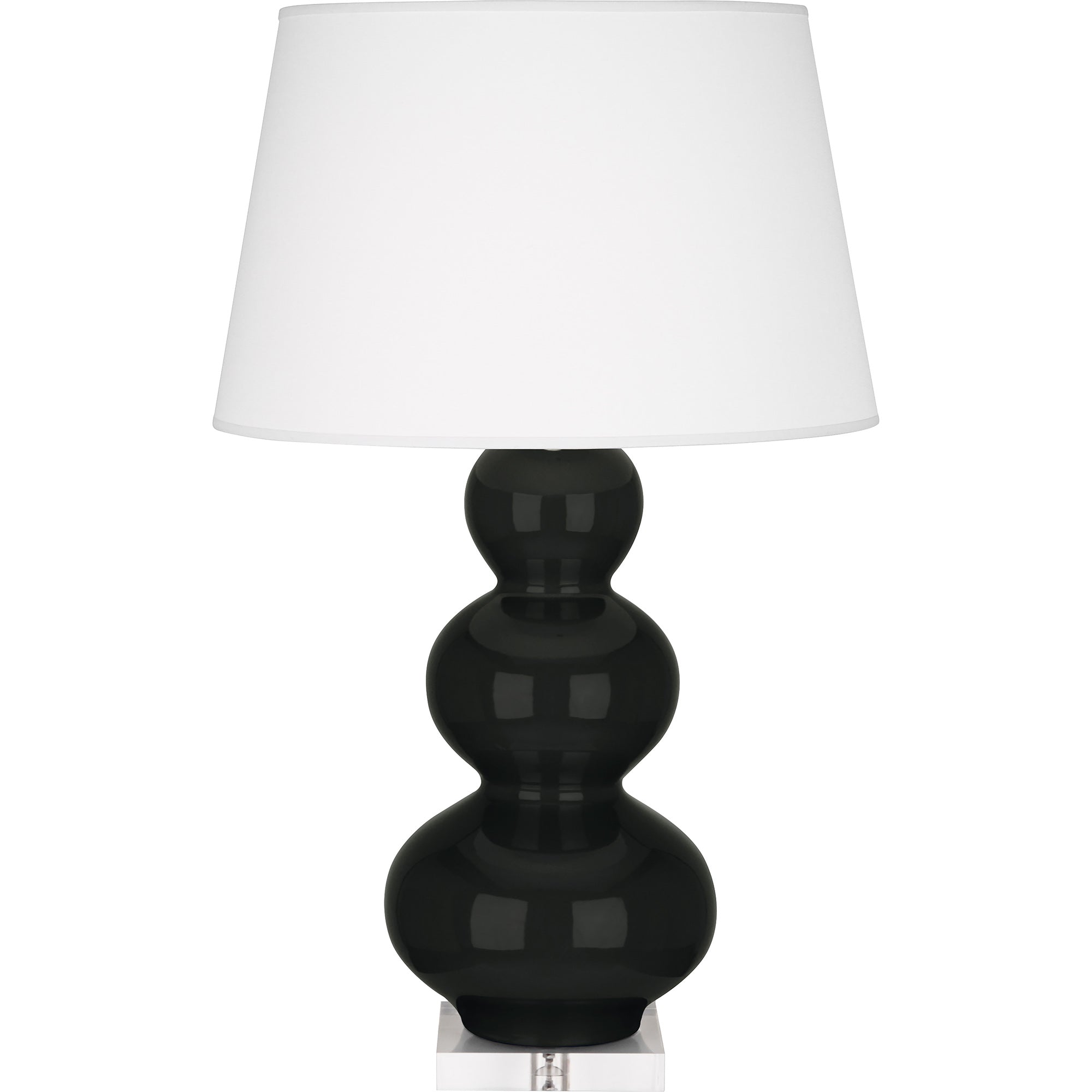 OS43X | Obsidian Triple Gourd Table Lamp
