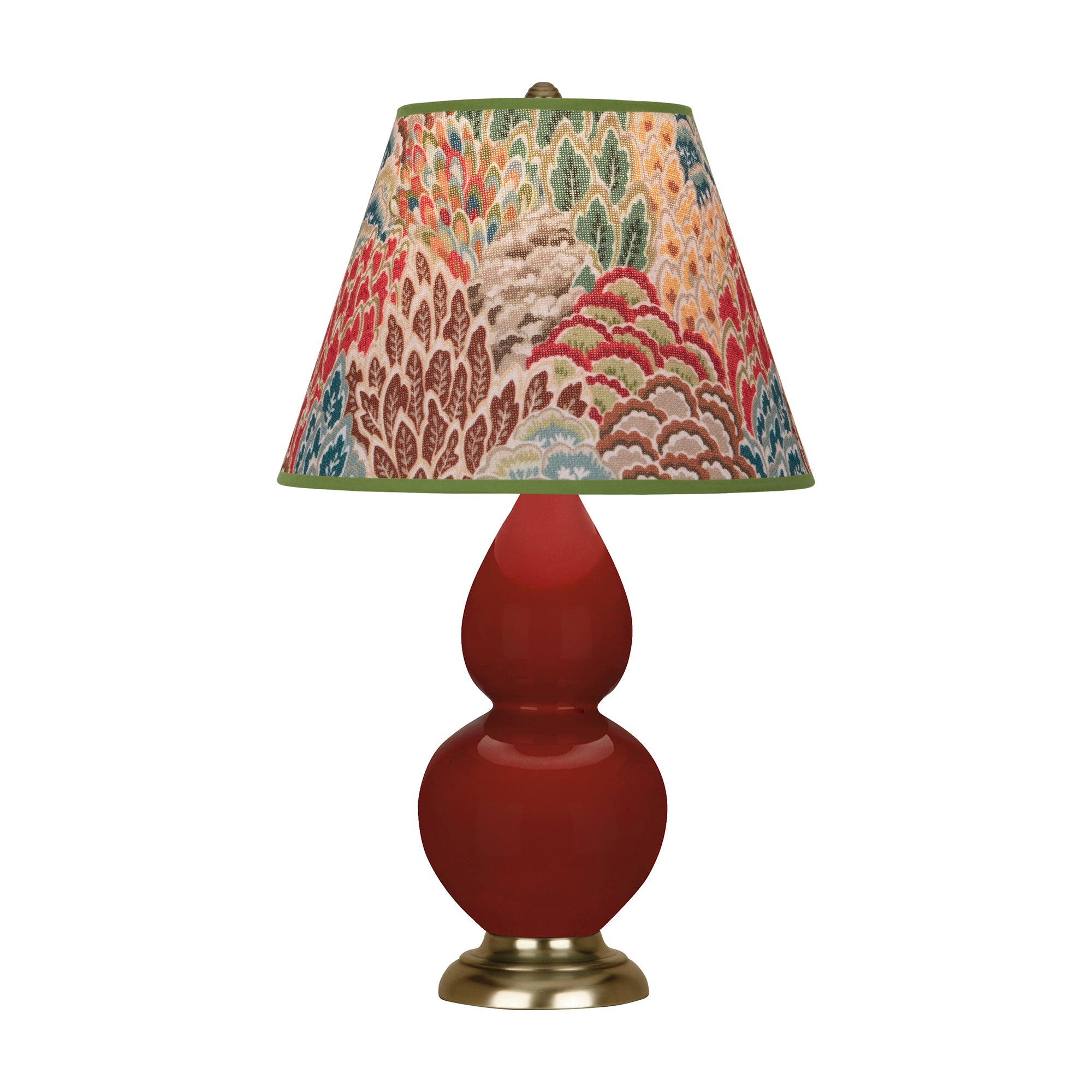 OX10F | Oxblood Small Double Gourd Accent Lamp