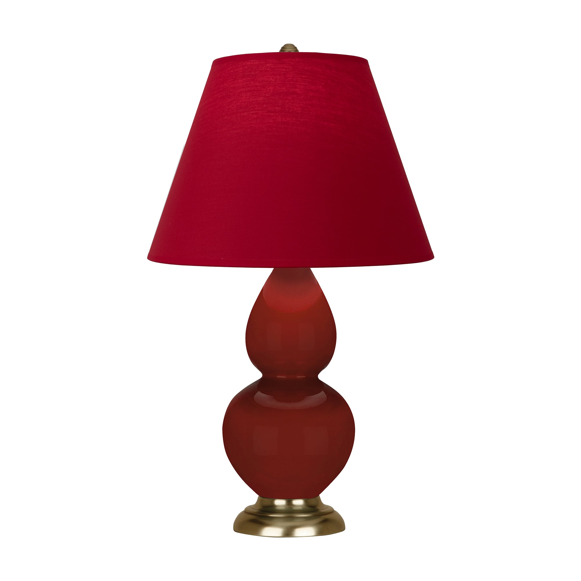 OX10R | Oxblood Small Double Gourd Accent Lamp