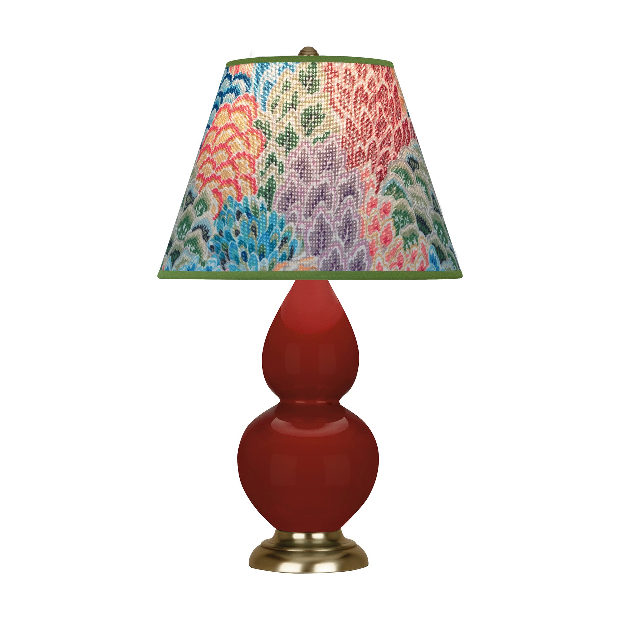 OX10S | Oxblood Small Double Gourd Accent Lamp