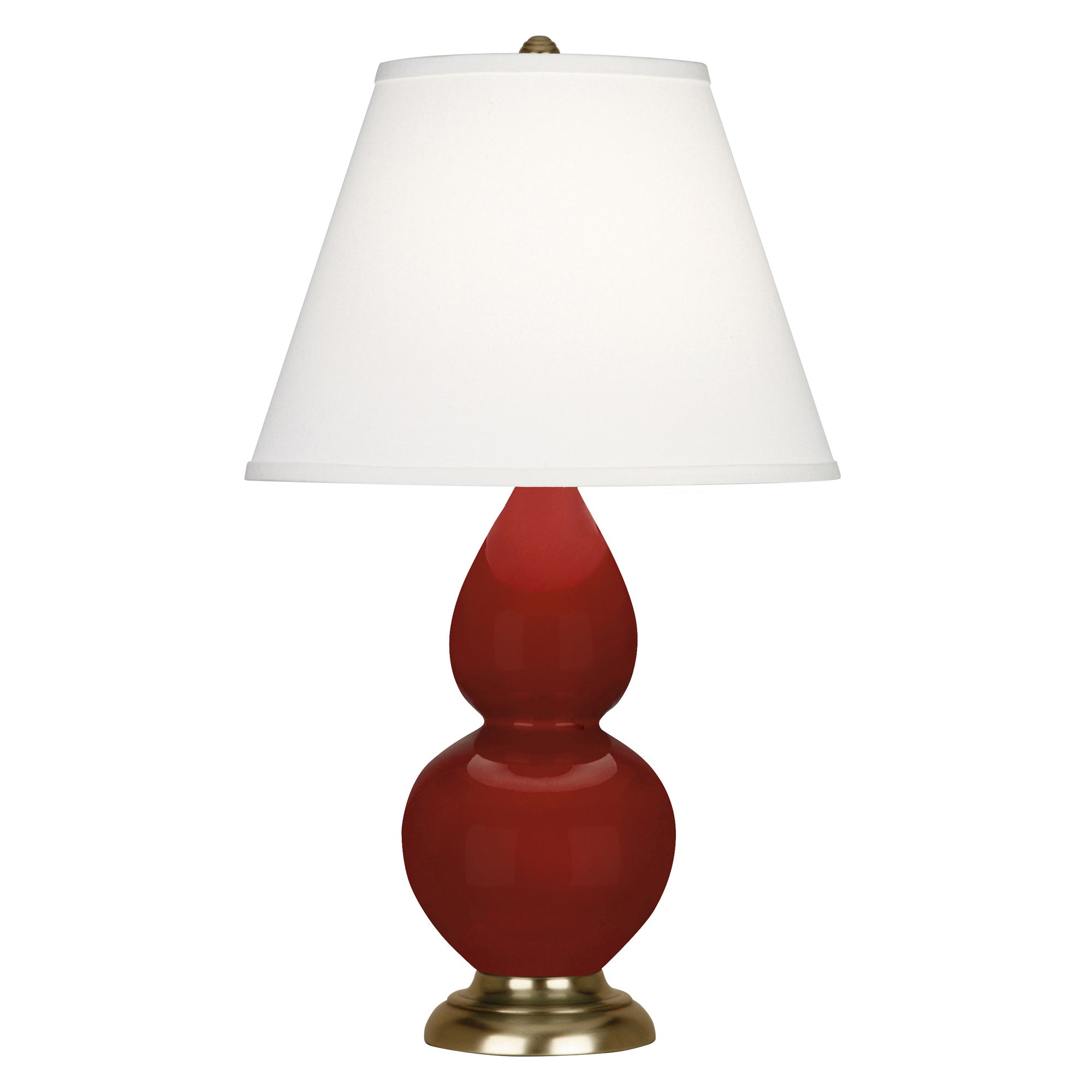 OX10X | Oxblood Small Double Gourd Accent Lamp