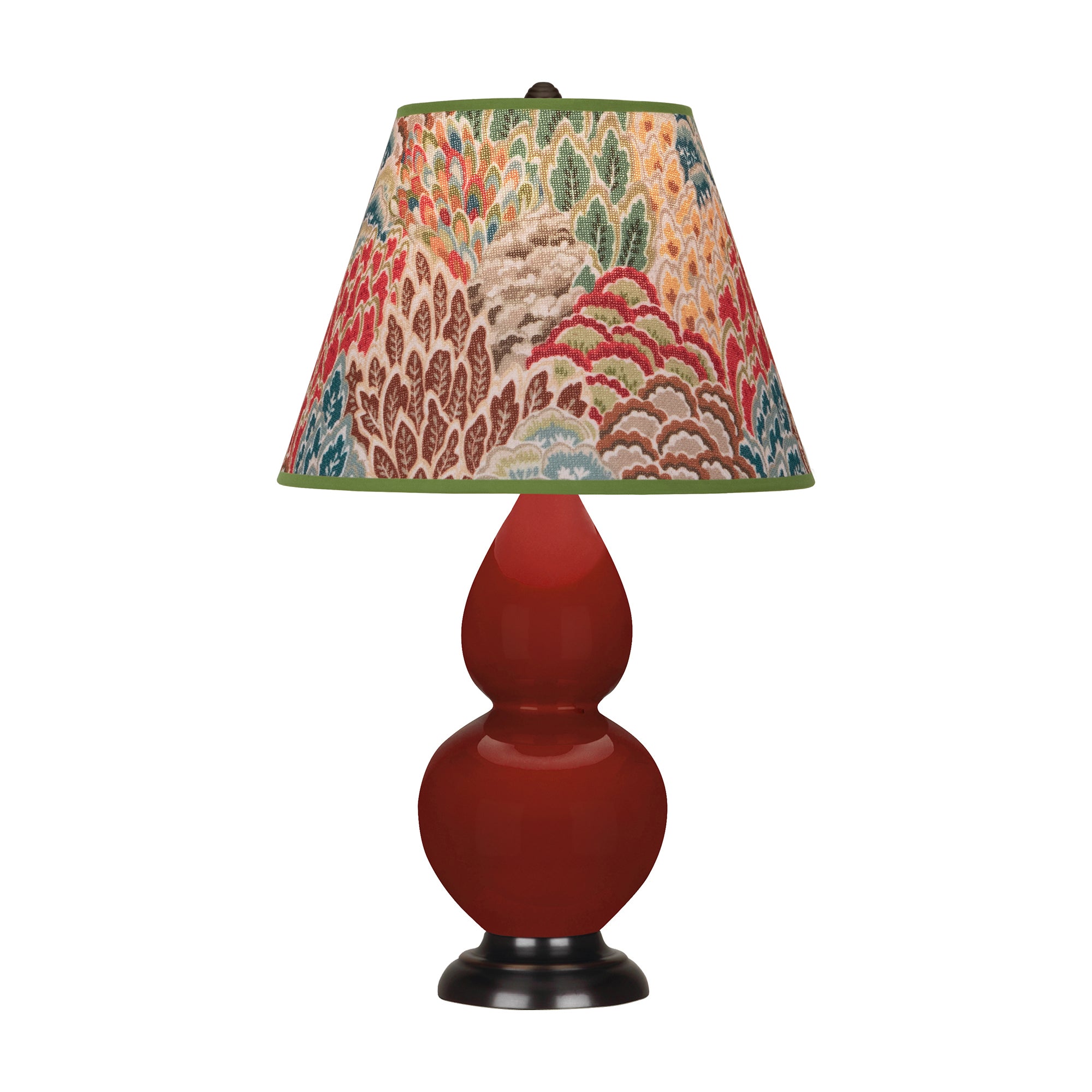 OX11F | Oxblood Small Double Gourd Accent Lamp