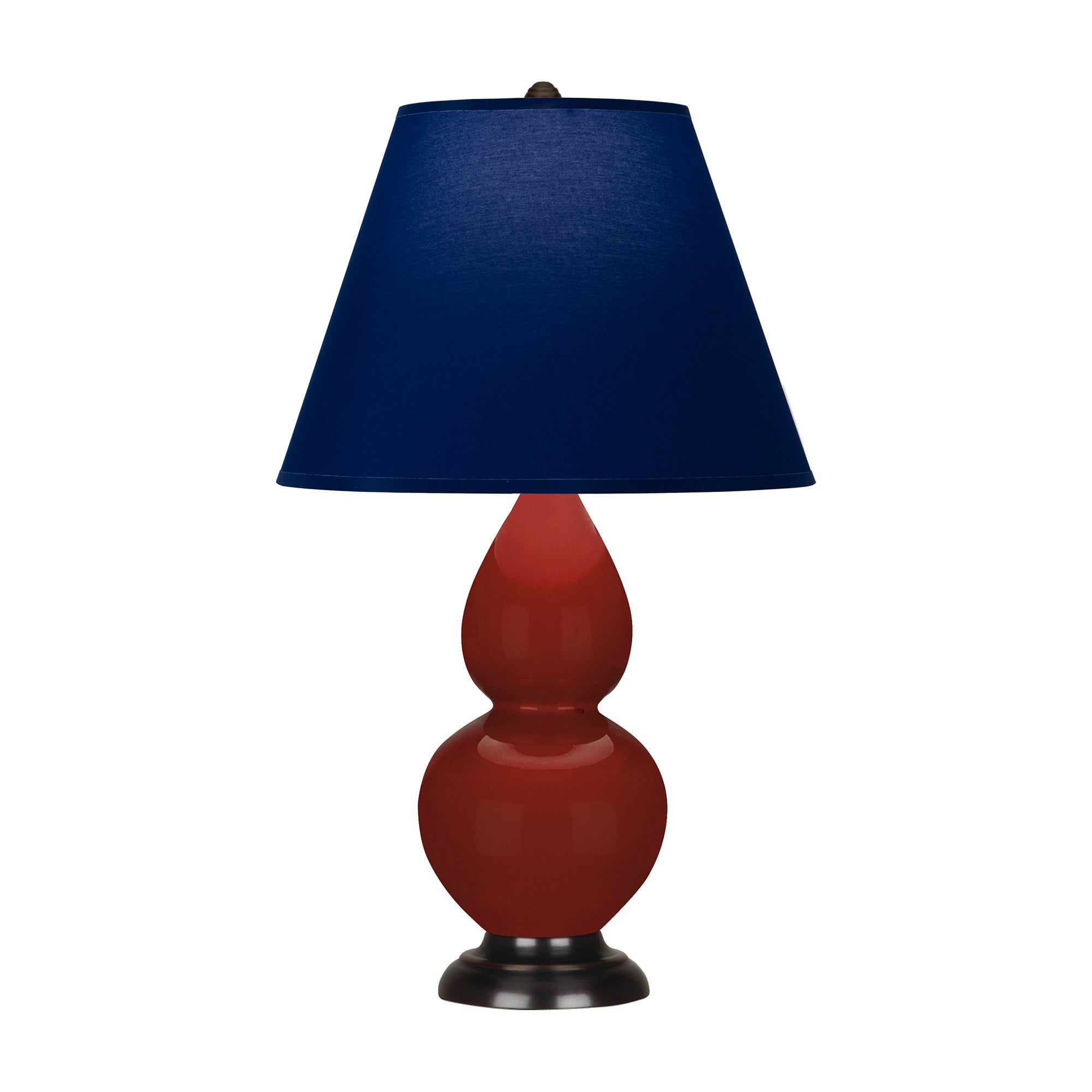 OX11N | Oxblood Small Double Gourd Accent Lamp