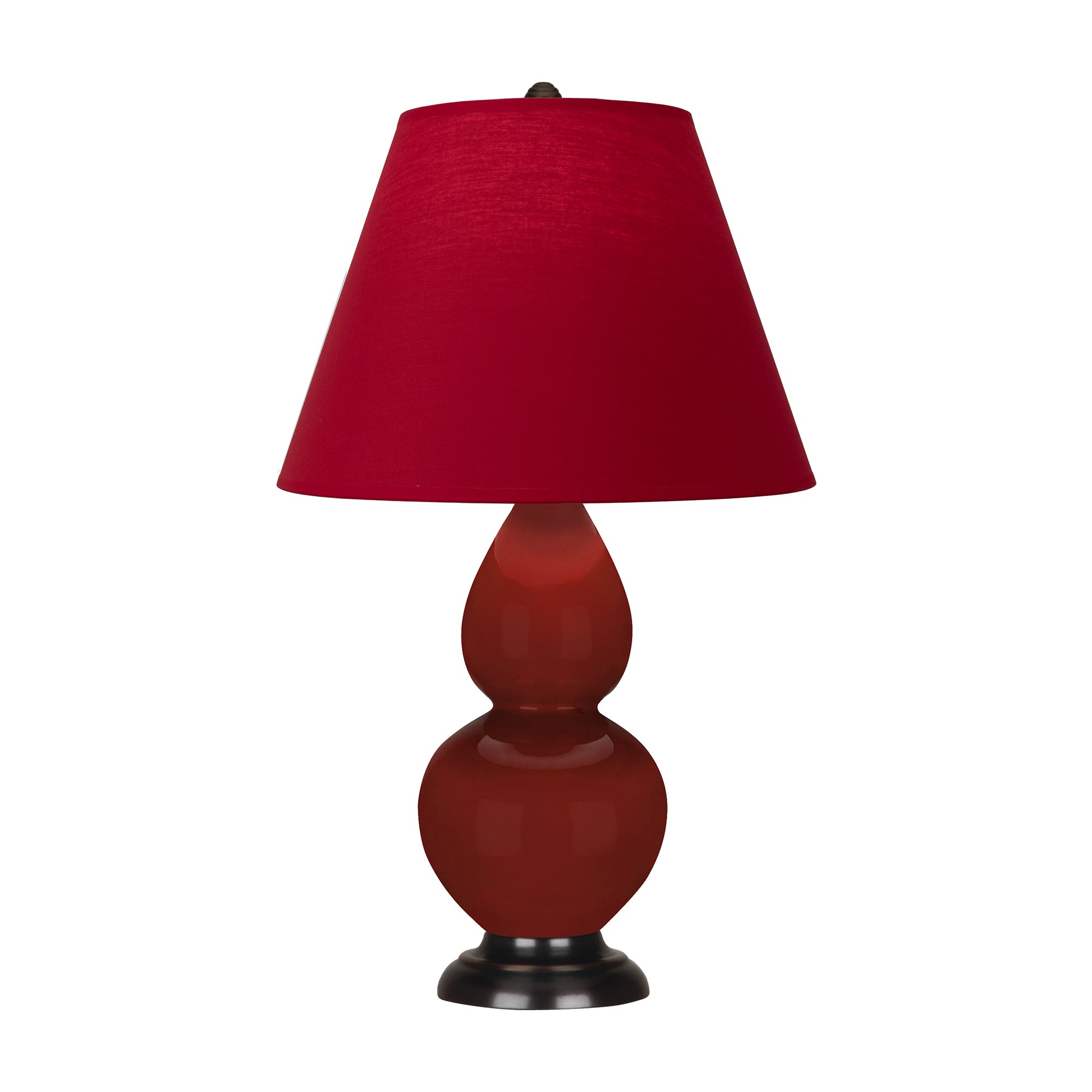 OX11R | Oxblood Small Double Gourd Accent Lamp