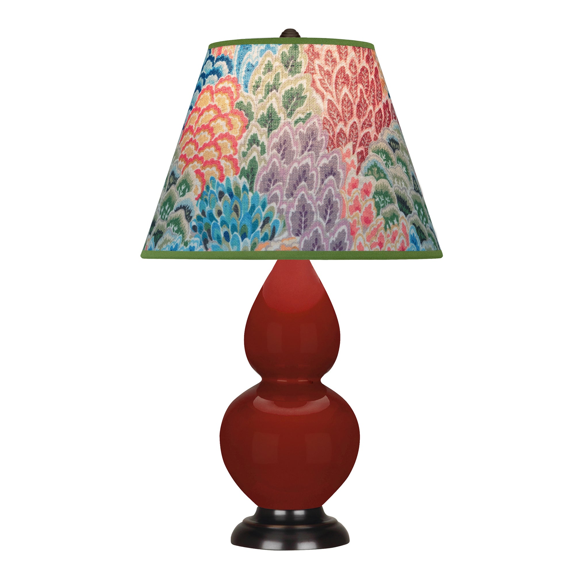 OX11S | Oxblood Small Double Gourd Accent Lamp