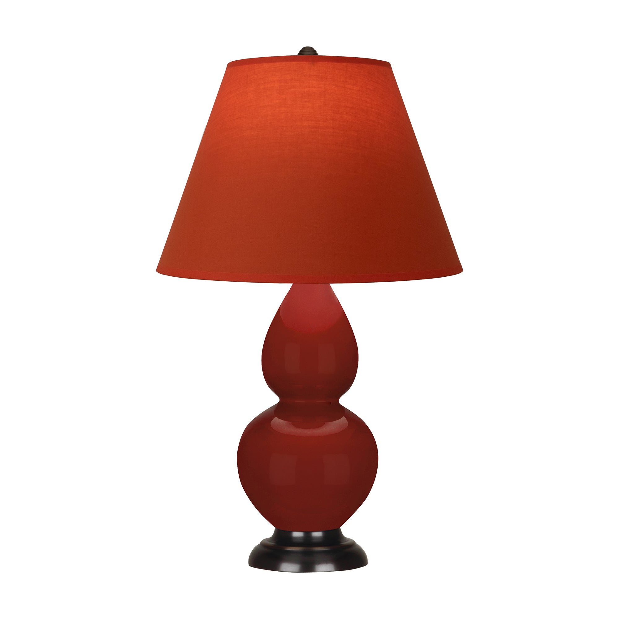 OX11T | Oxblood Small Double Gourd Accent Lamp