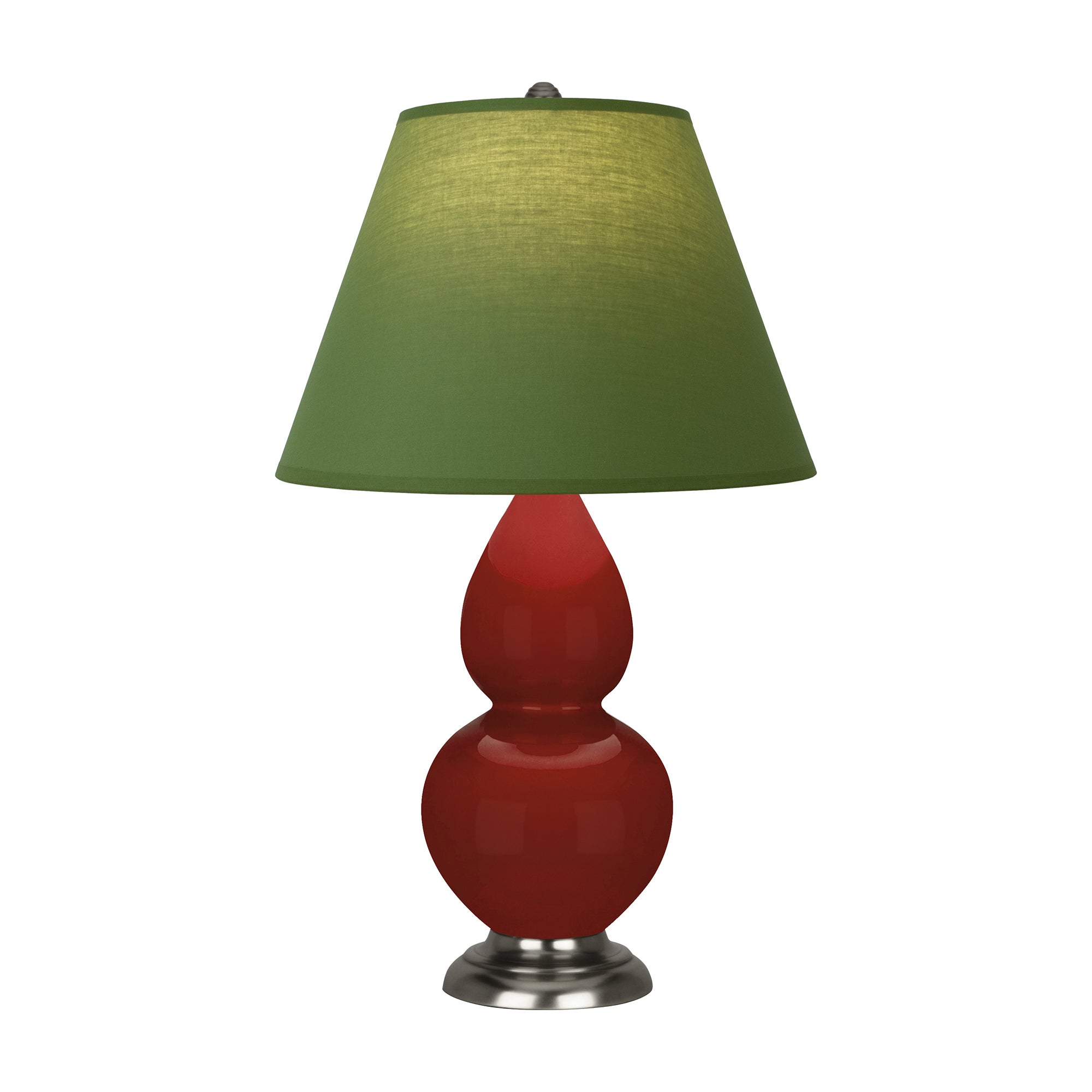 OX12G | Oxblood Small Double Gourd Accent Lamp