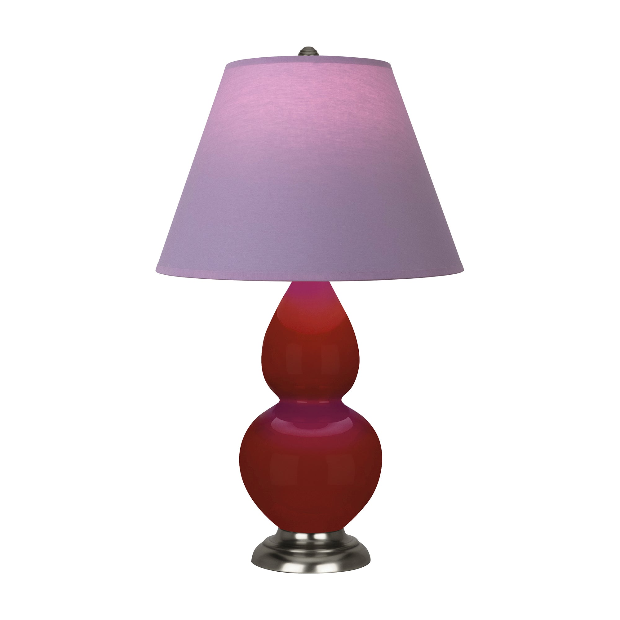 OX12L | Oxblood Small Double Gourd Accent Lamp