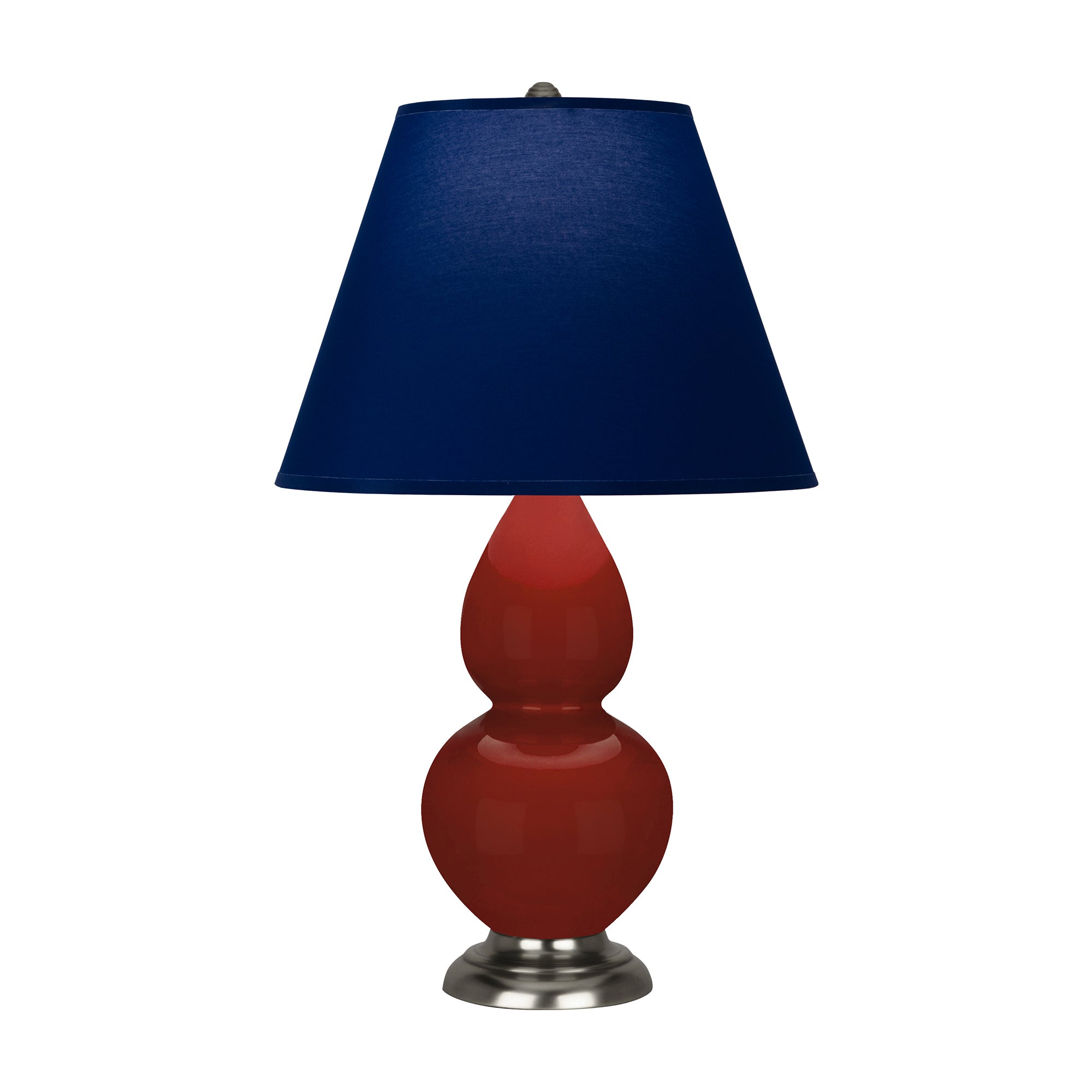 OX12N | Oxblood Small Double Gourd Accent Lamp