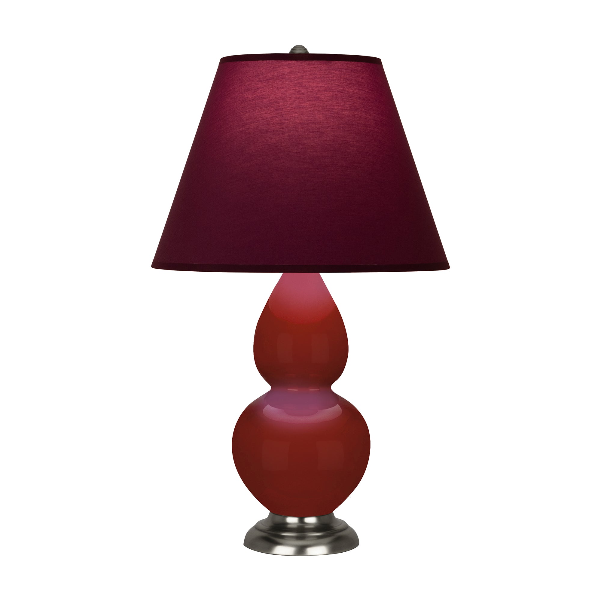 OX12P | Oxblood Small Double Gourd Accent Lamp