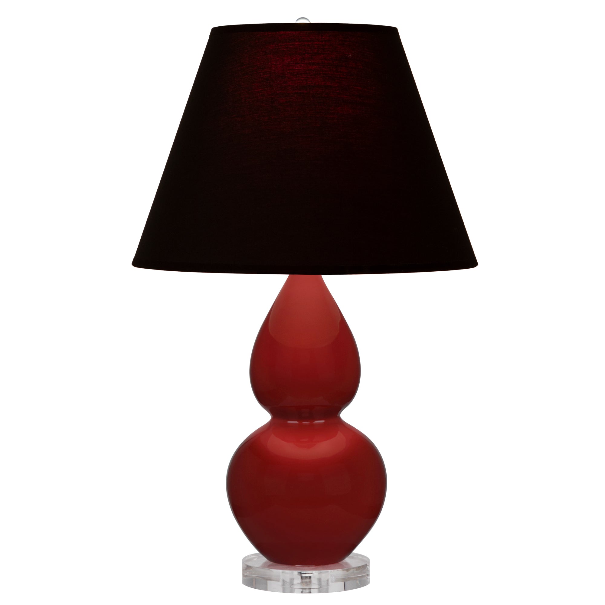 OX13K | Oxblood Small Double Gourd Accent Lamp