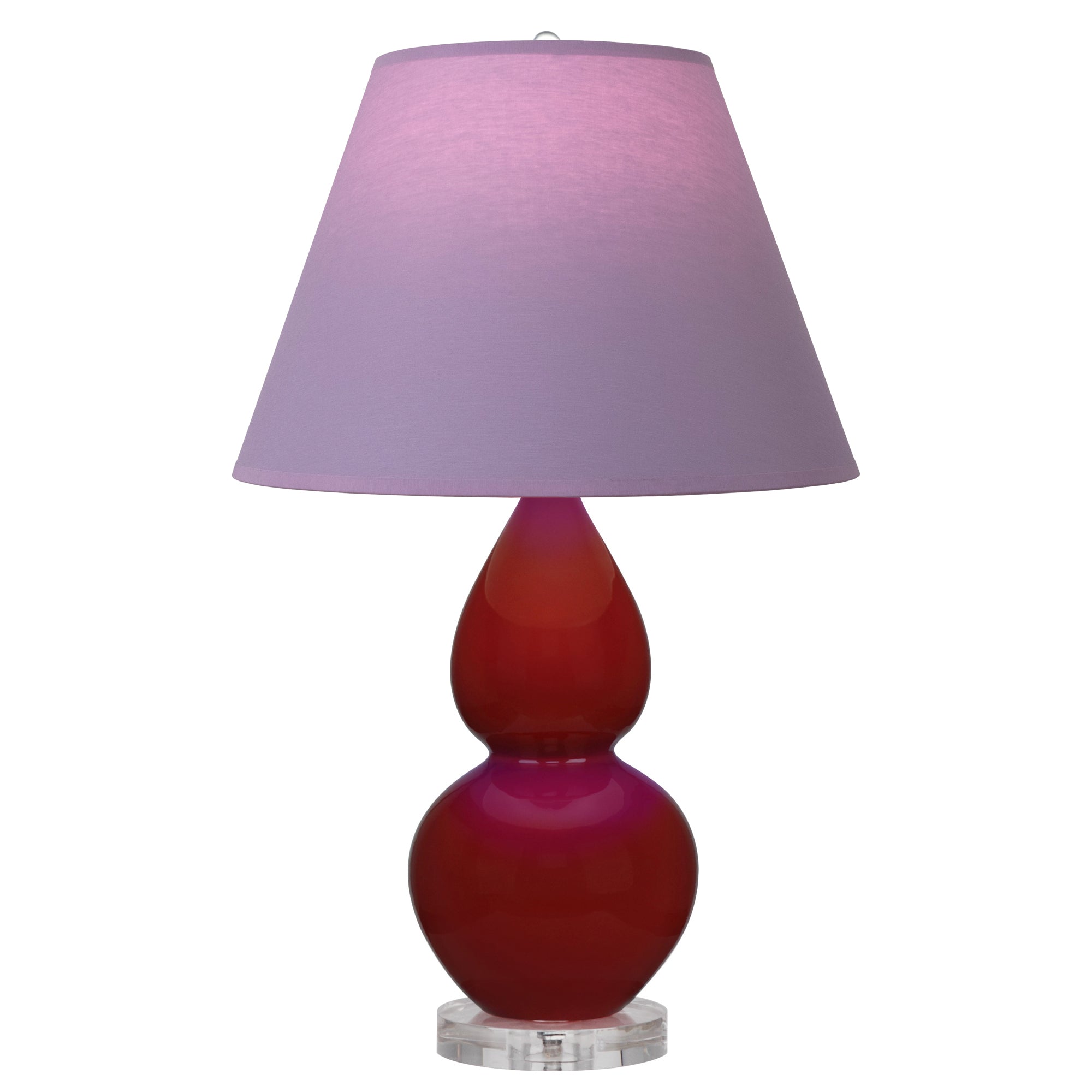 OX13L | Oxblood Small Double Gourd Accent Lamp