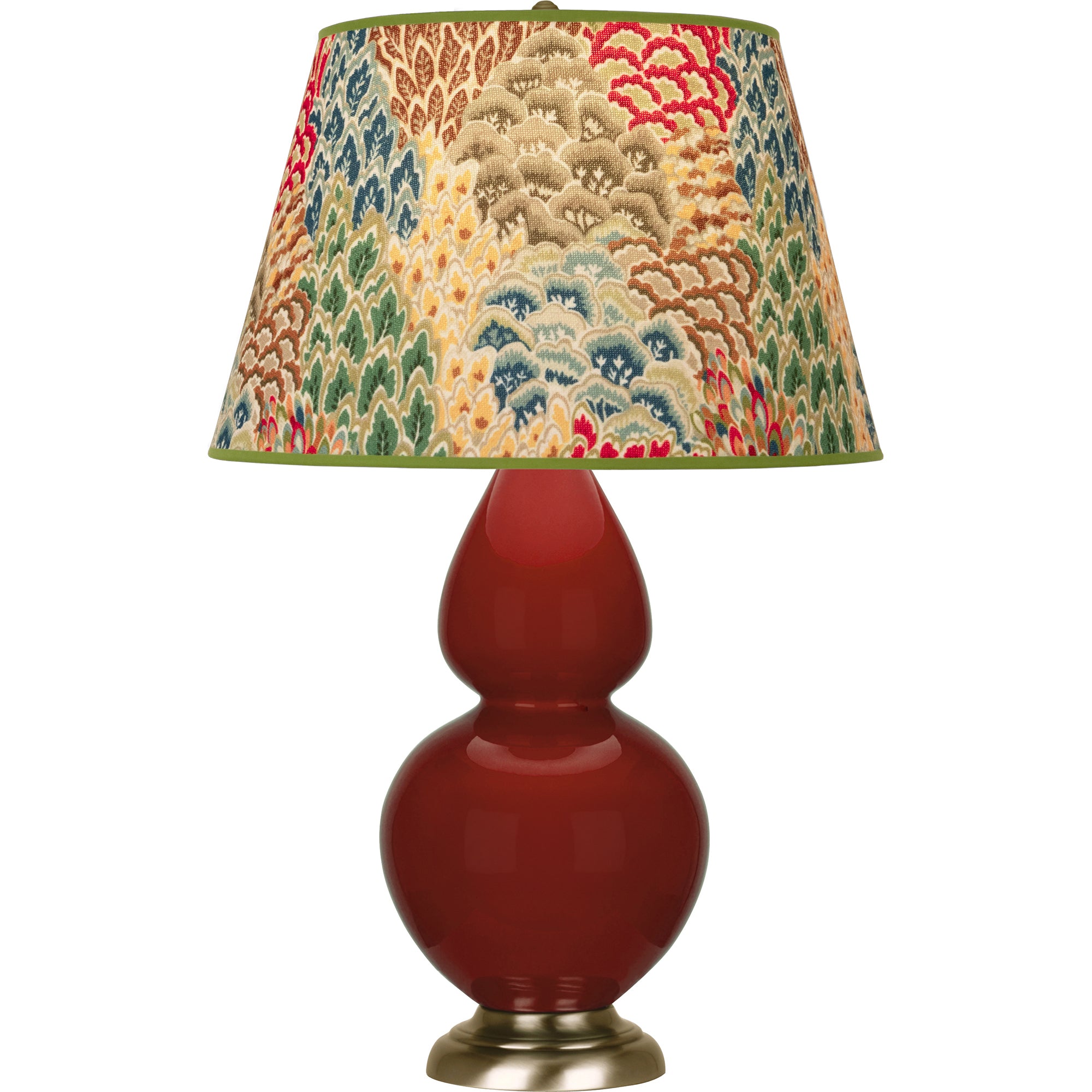 OX20F | Oxblood Double Gourd Table Lamp