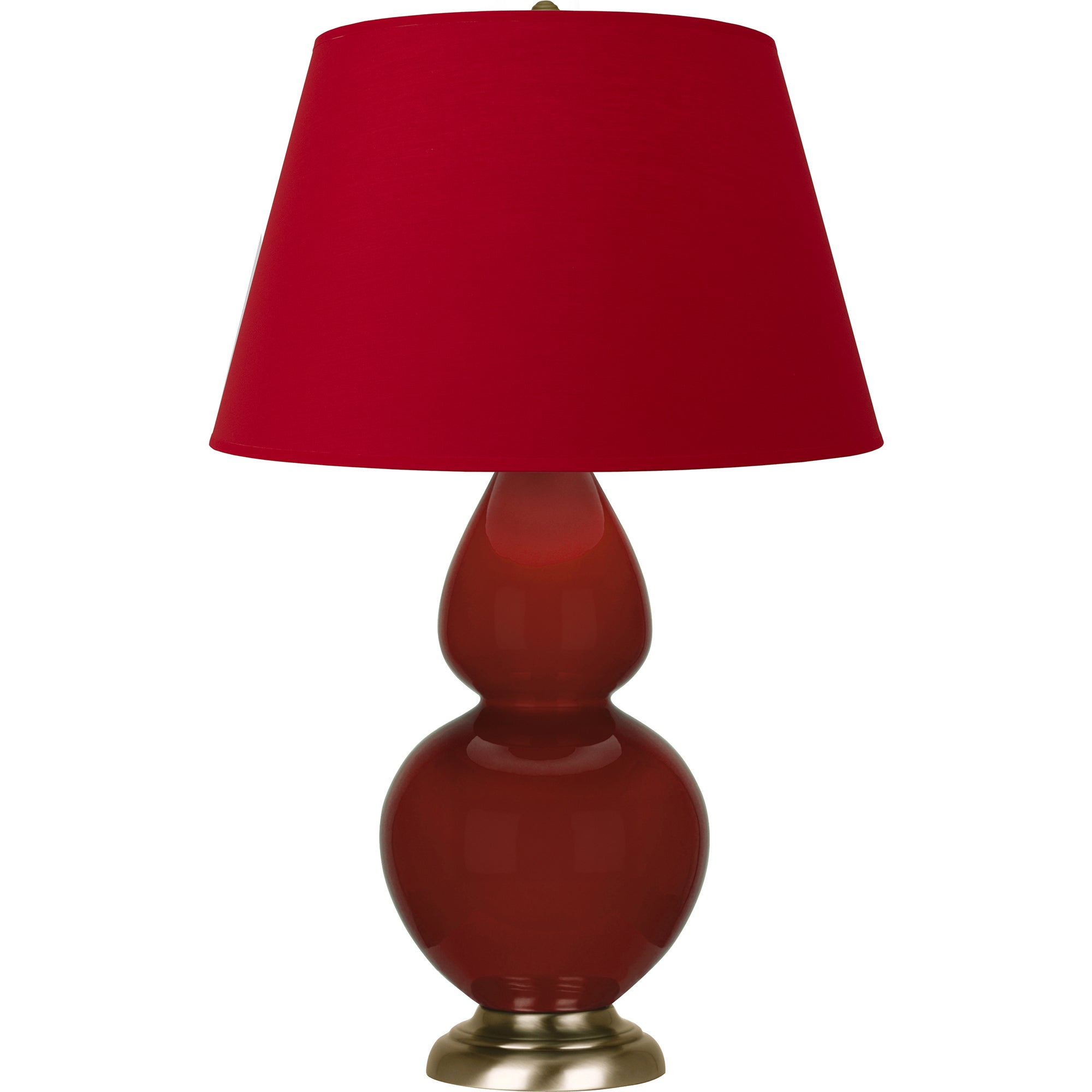 OX20R | Oxblood Double Gourd Table Lamp