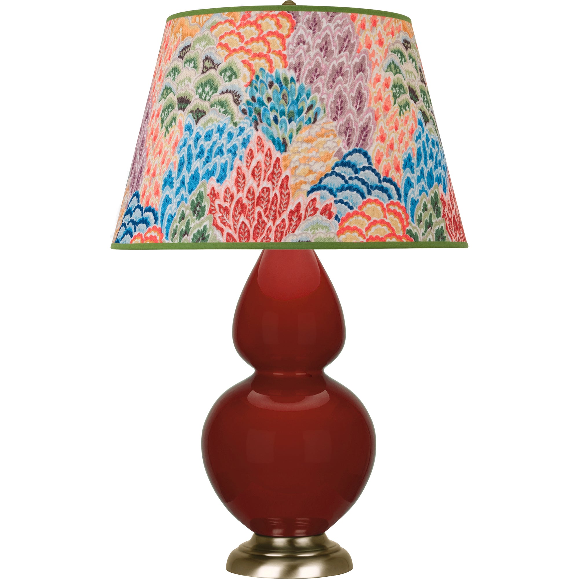 OX20S | Oxblood Double Gourd Table Lamp