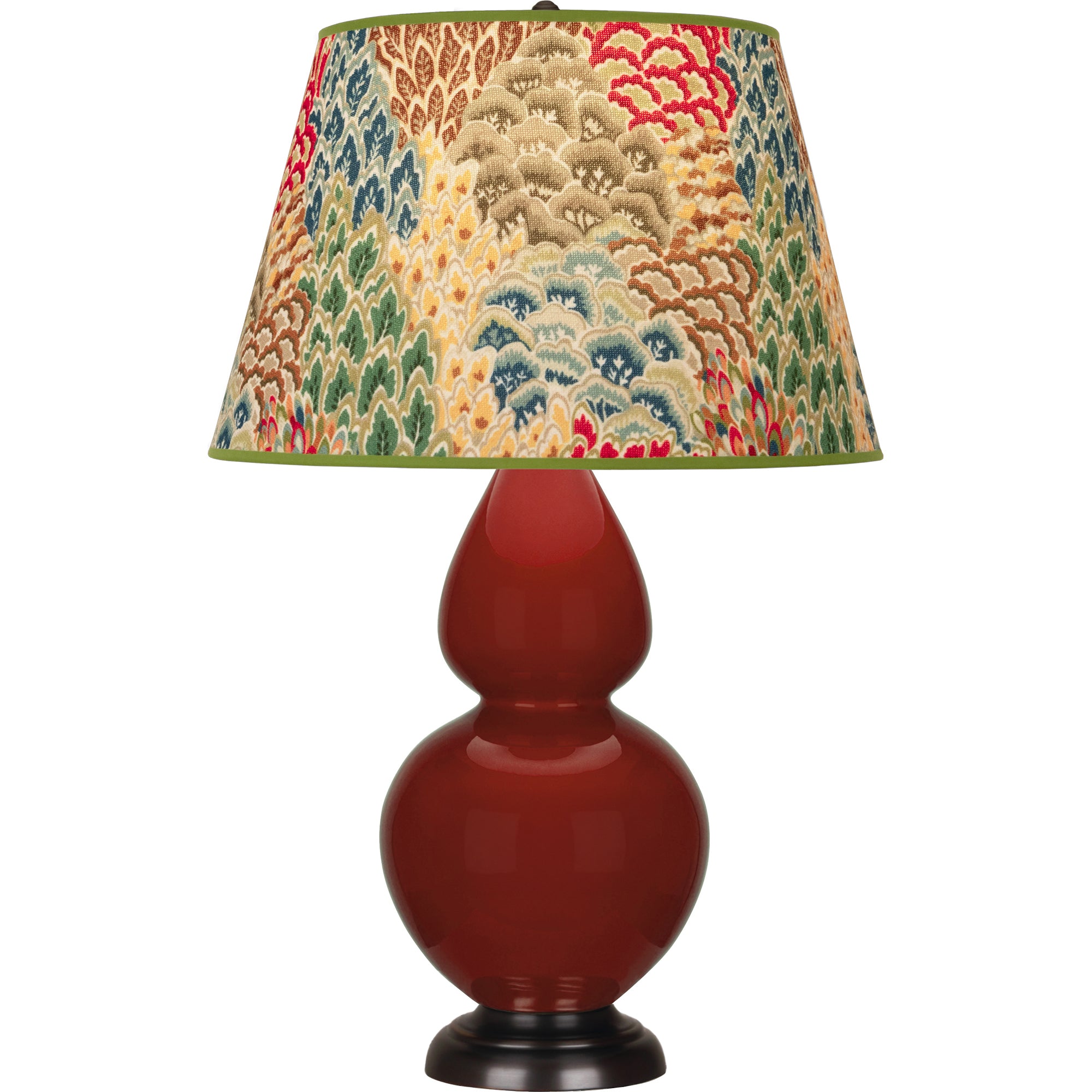 OX21F | Oxblood Double Gourd Table Lamp