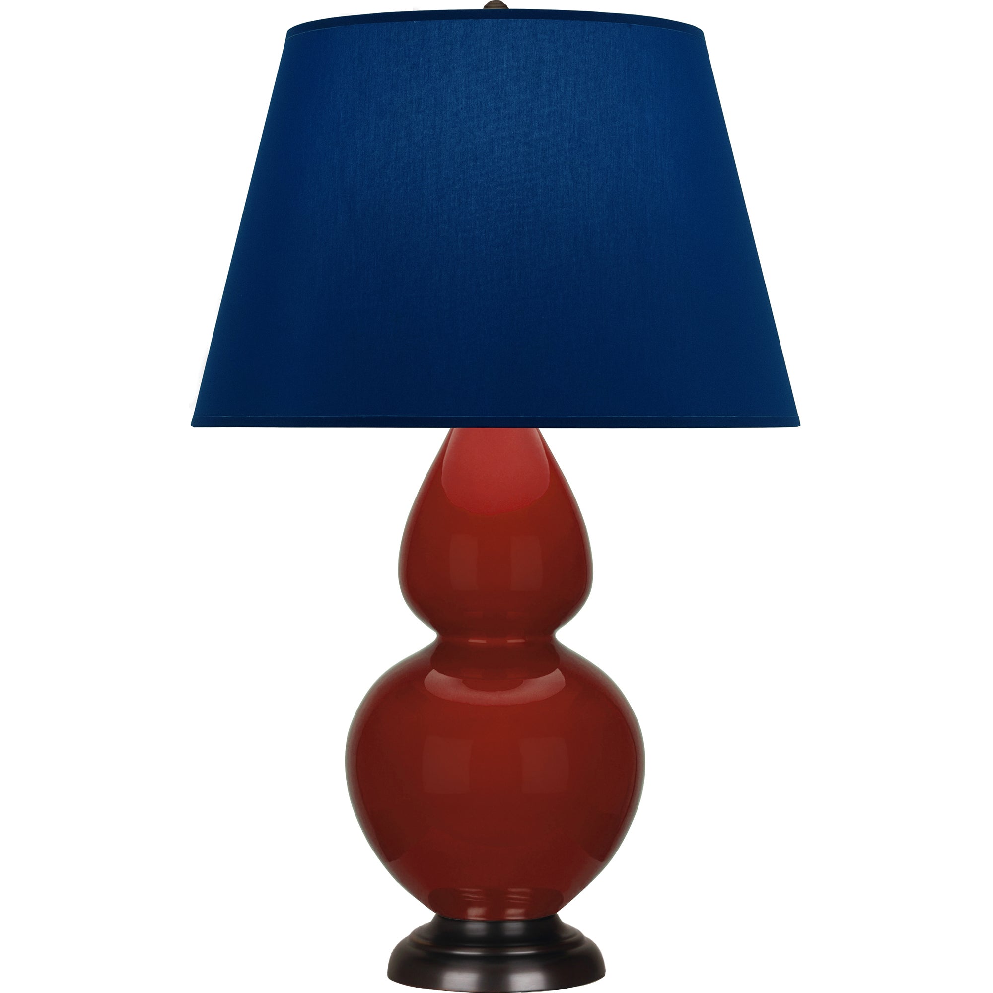 OX21N | Oxblood Double Gourd Table Lamp