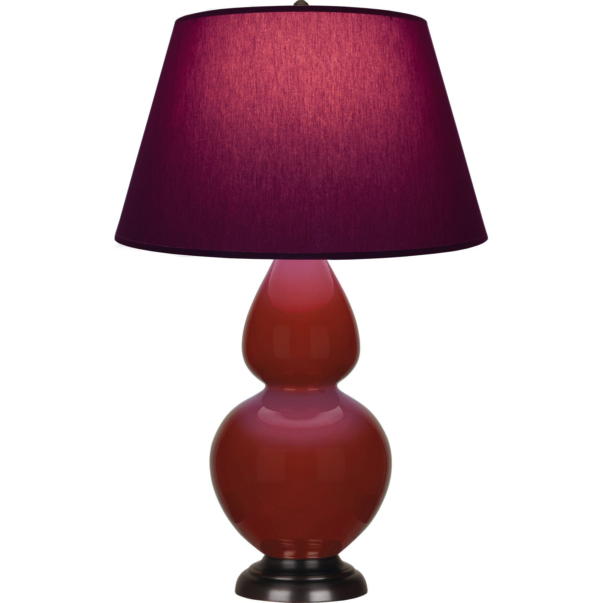 OX21P | Oxblood Double Gourd Table Lamp