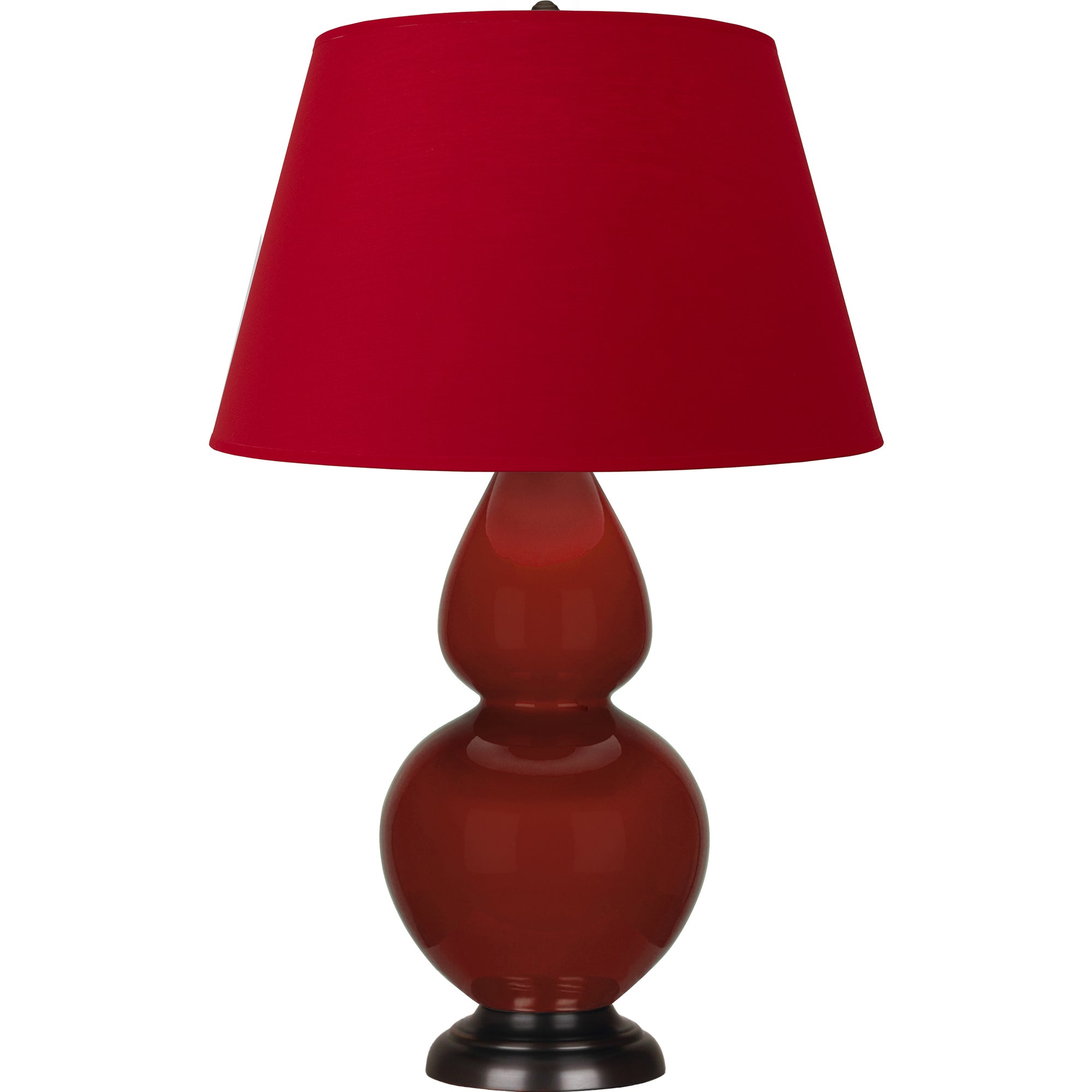 OX21R | Oxblood Double Gourd Table Lamp