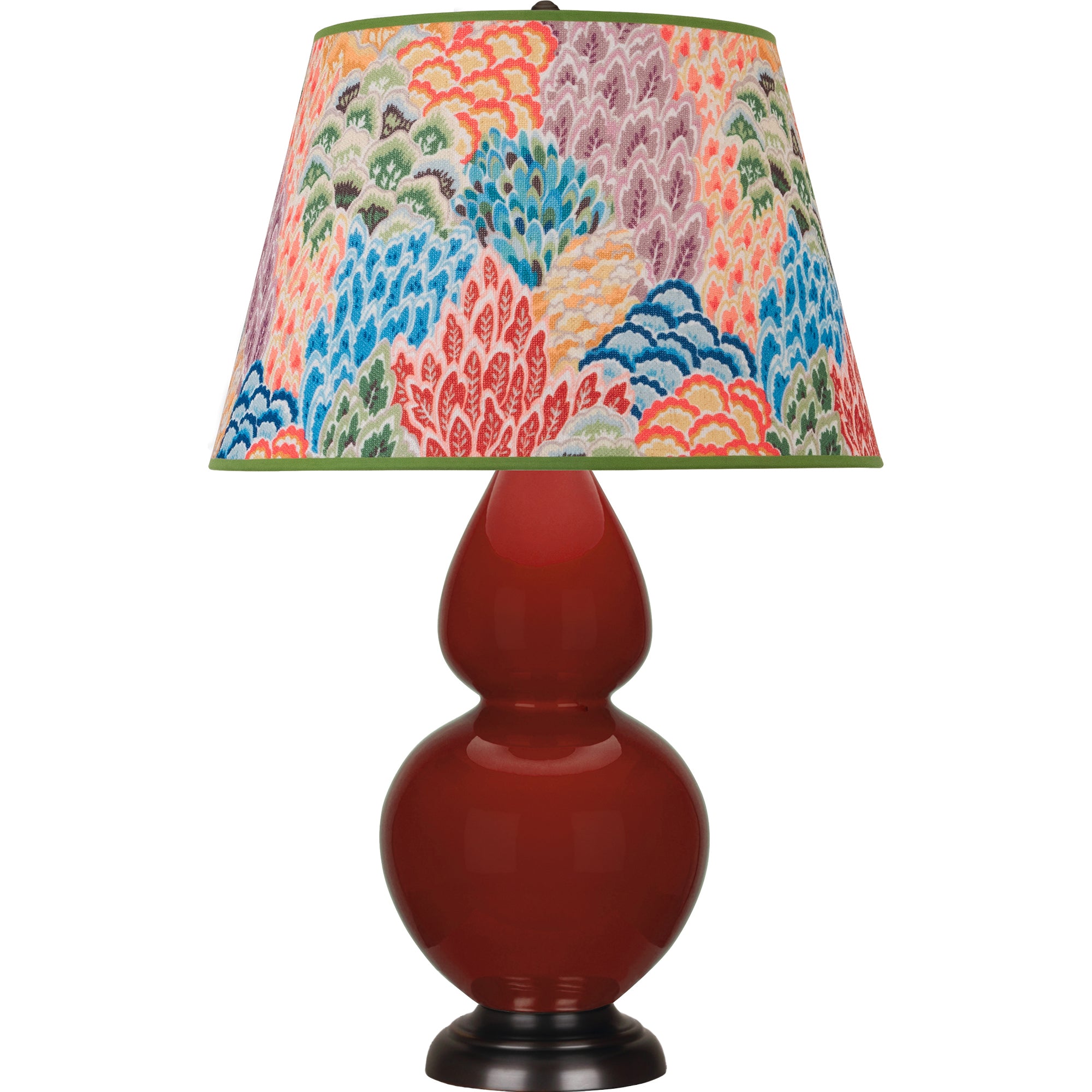 OX21S | Oxblood Double Gourd Table Lamp