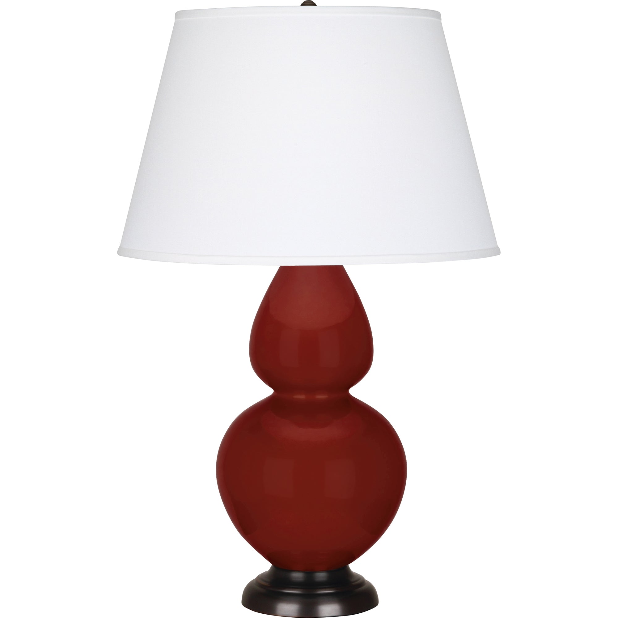 OX21X | Oxblood Double Gourd Table Lamp
