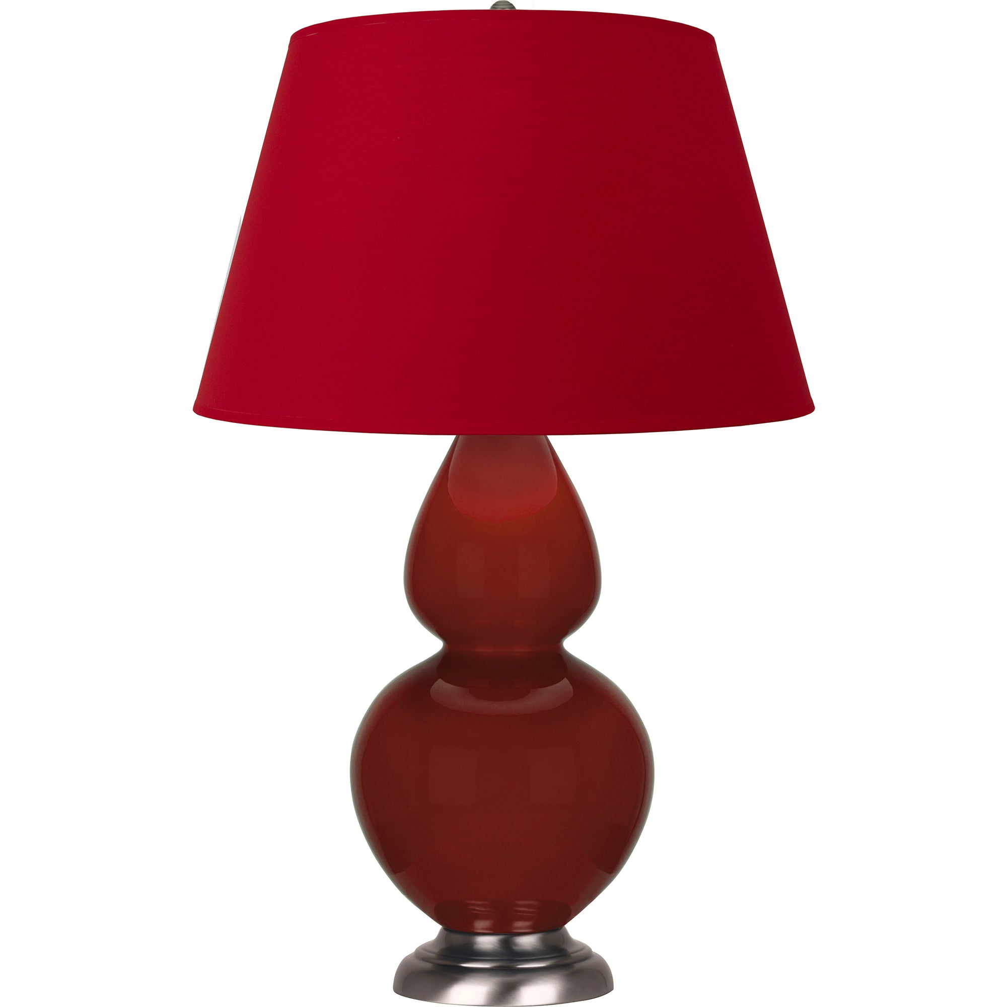 OX22R | Oxblood Double Gourd Table Lamp