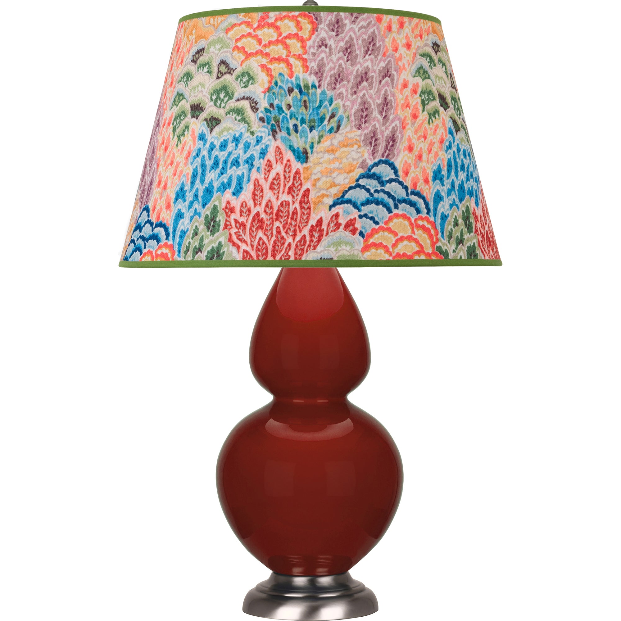 OX22S | Oxblood Double Gourd Table Lamp