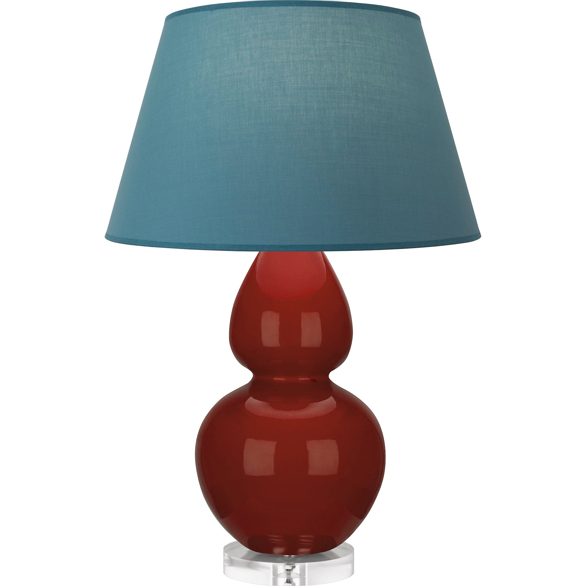 OX23B | Oxblood Double Gourd Table Lamp
