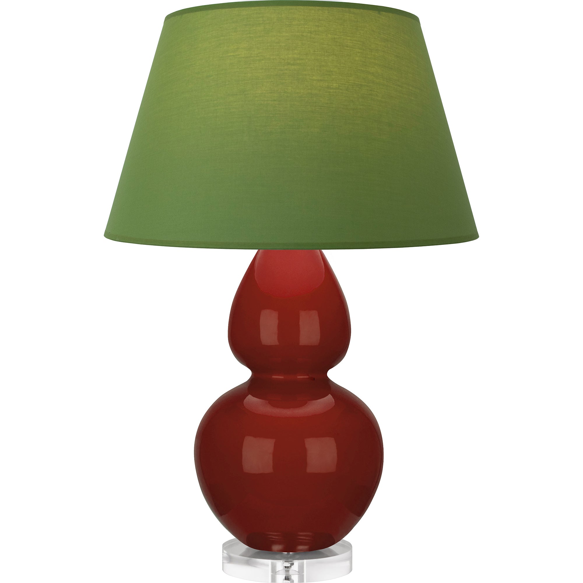 OX23G | Oxblood Double Gourd Table Lamp