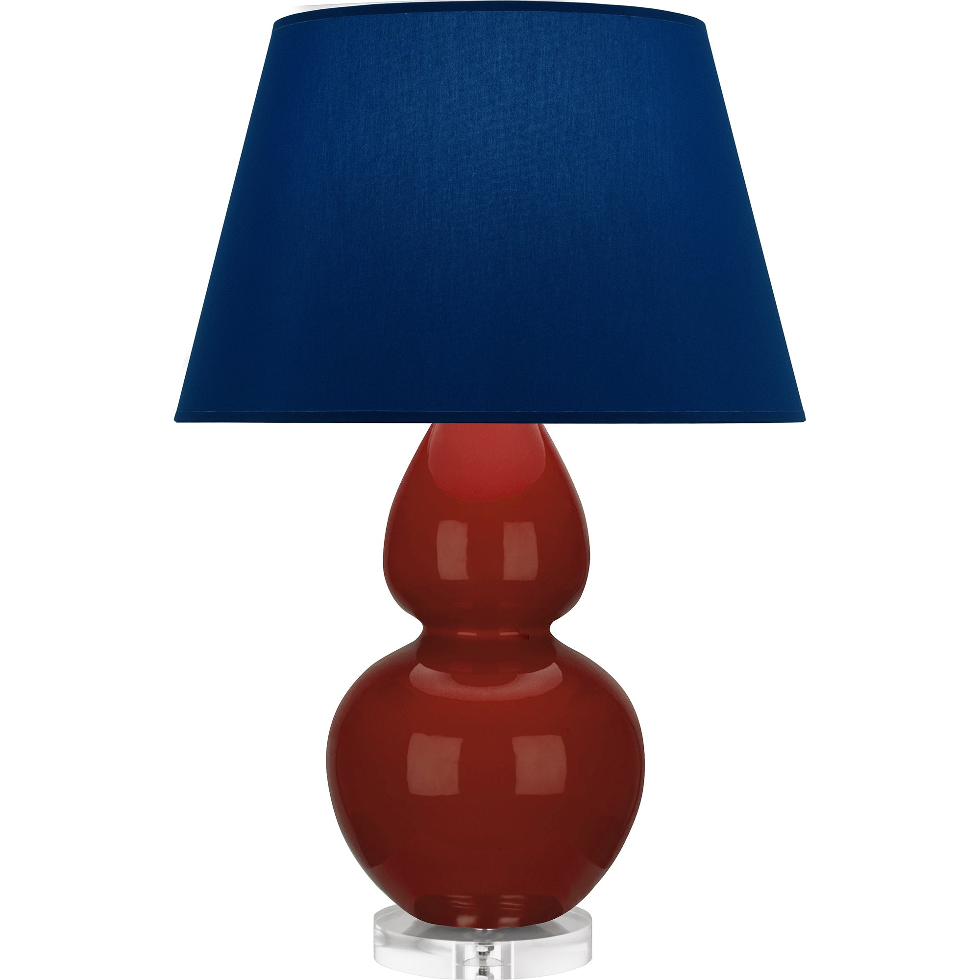 OX23N | Oxblood Double Gourd Table Lamp
