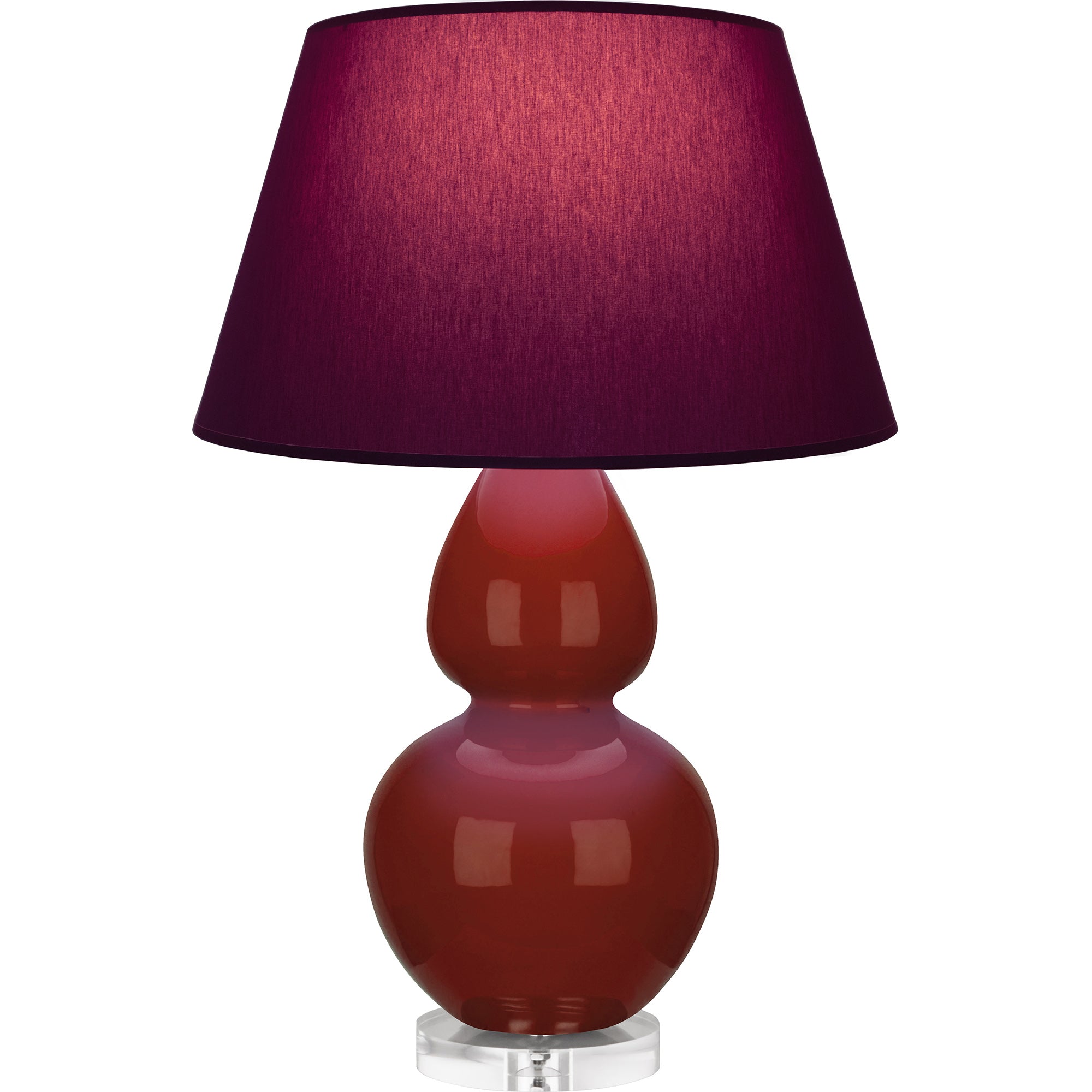 OX23P | Oxblood Double Gourd Table Lamp