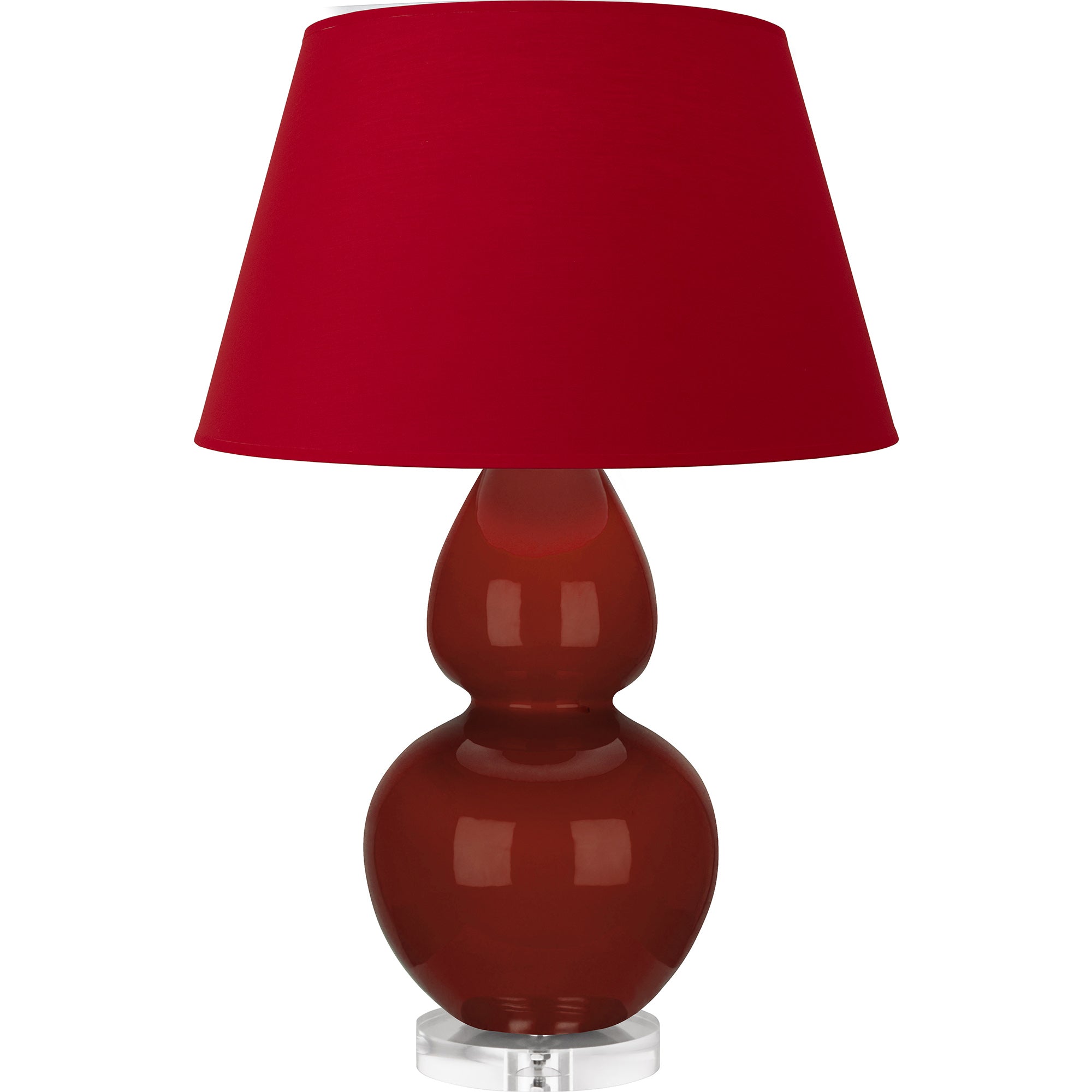 OX23R | Oxblood Double Gourd Table Lamp