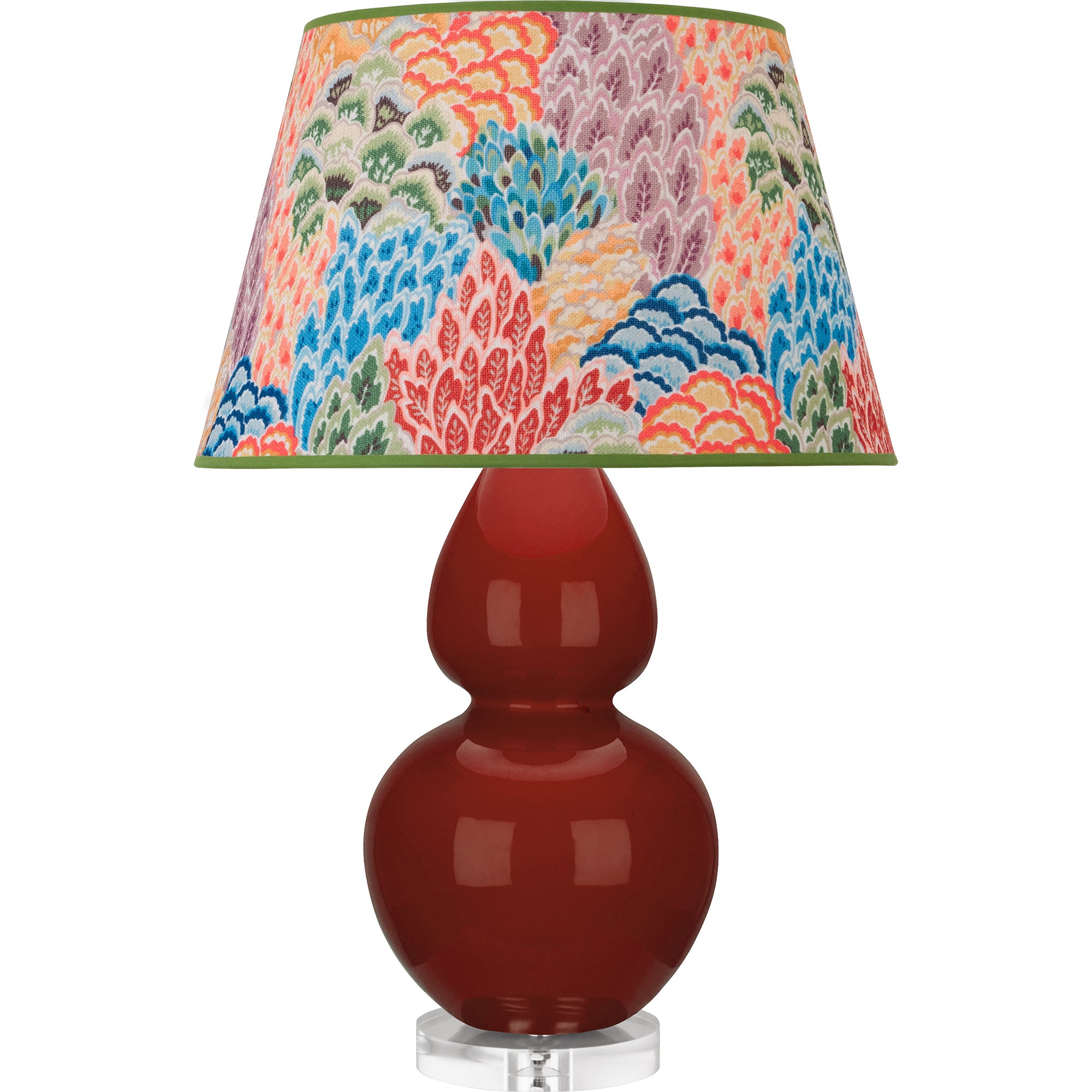 OX23S | Oxblood Double Gourd Table Lamp