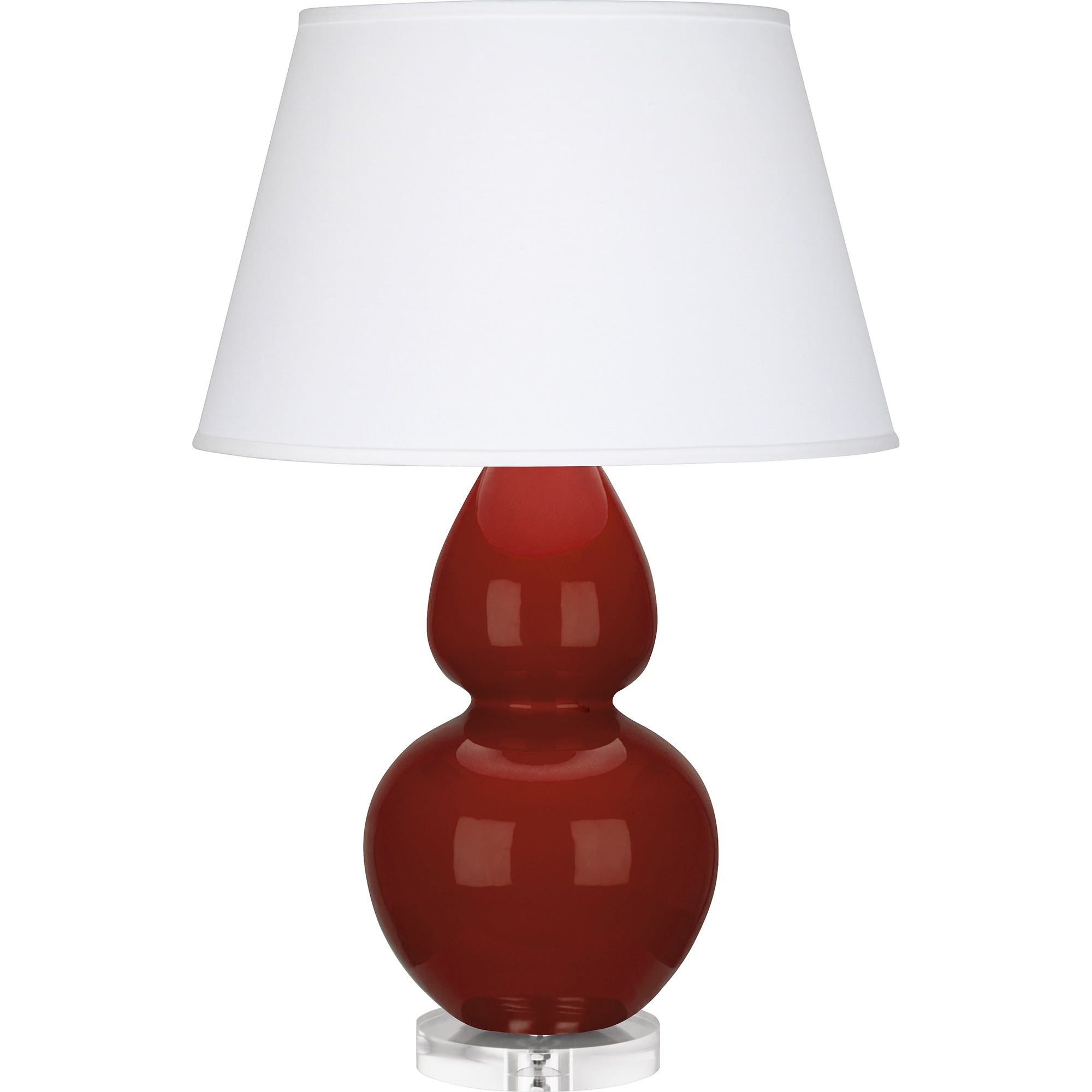 OX23X | Oxblood Double Gourd Table Lamp