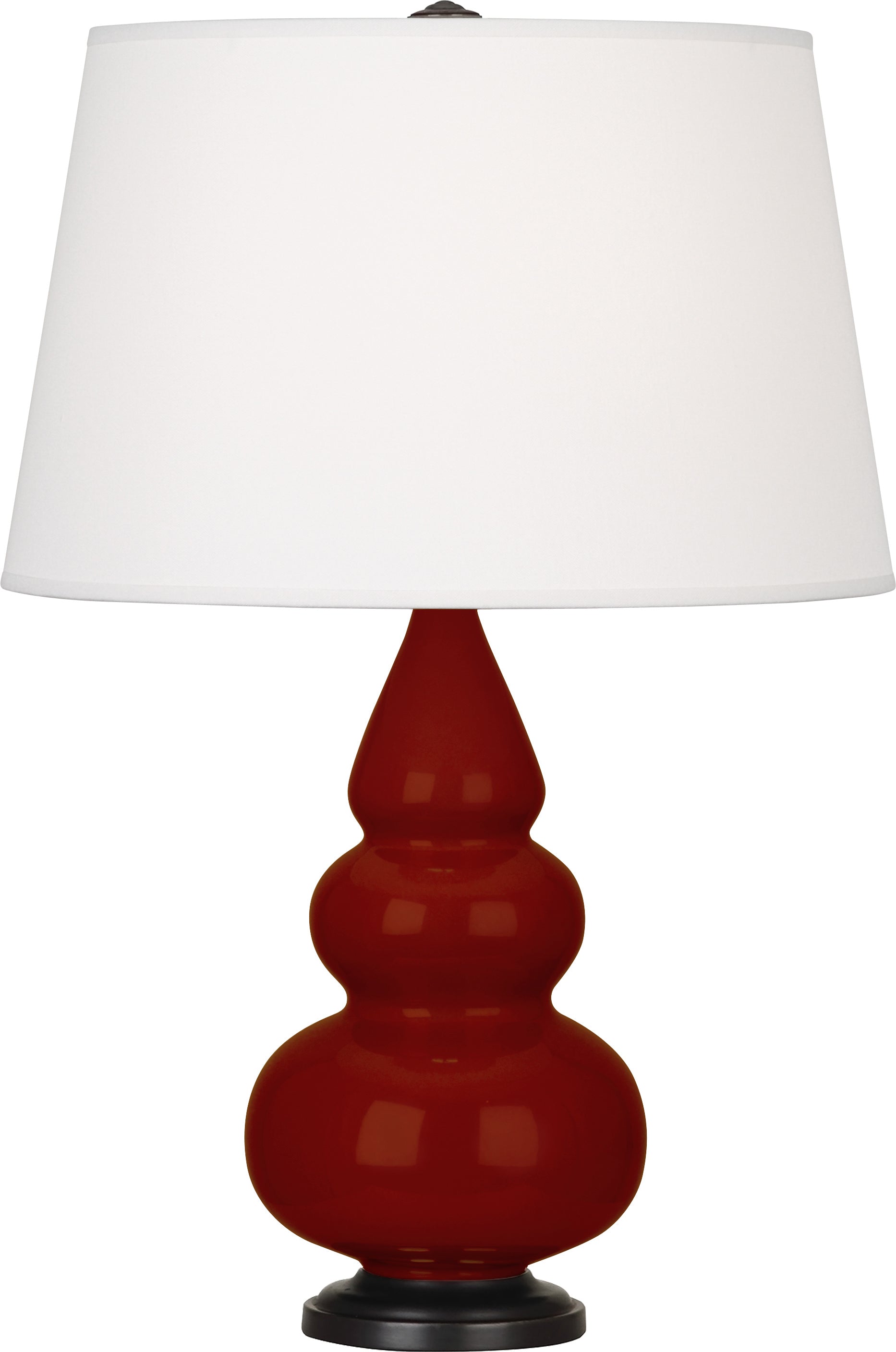 OX31X | Oxblood Small Triple Gourd Accent Lamp
