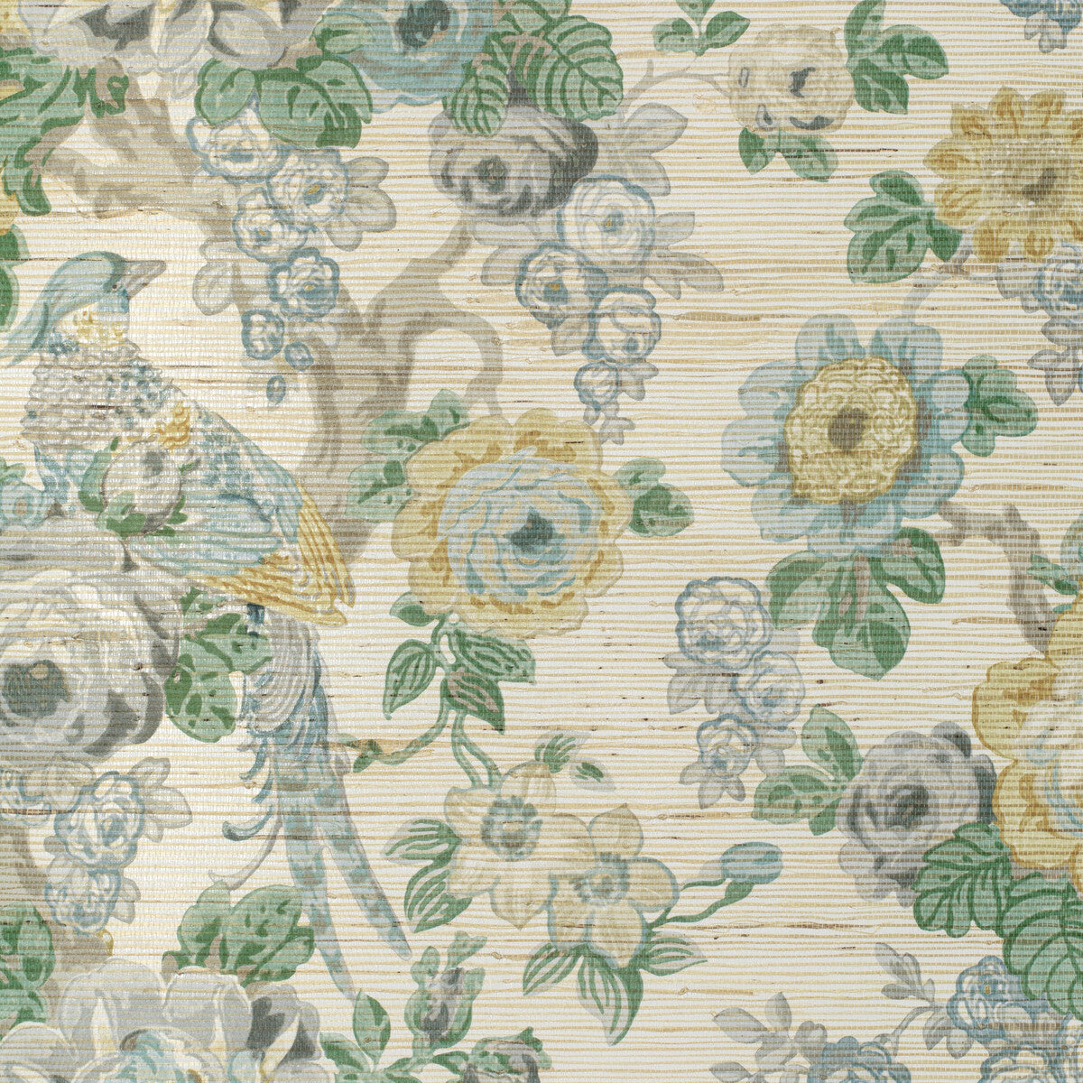 Avondale Paper-Slate/Aqua
