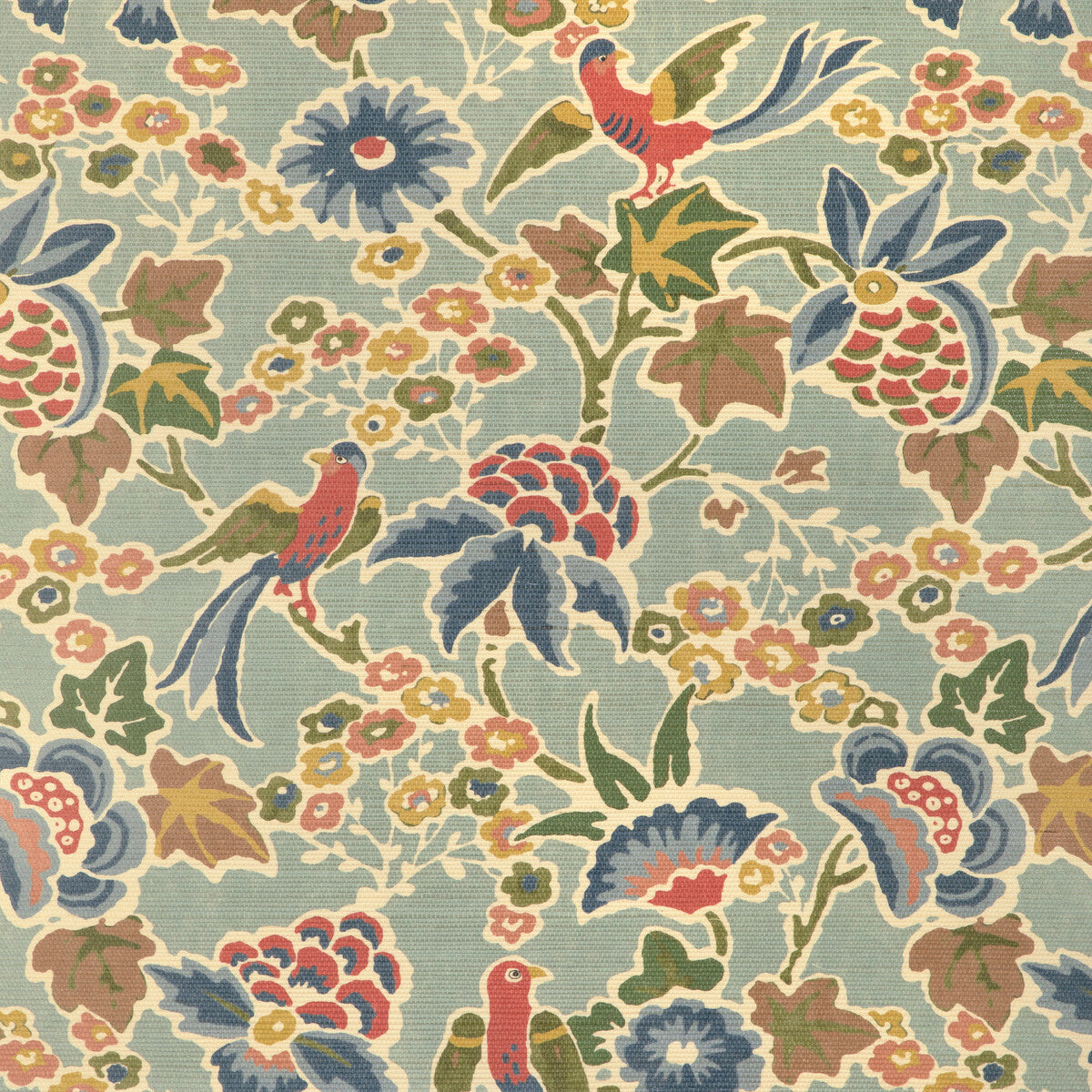 Posy Paper-Aqua/Ivy